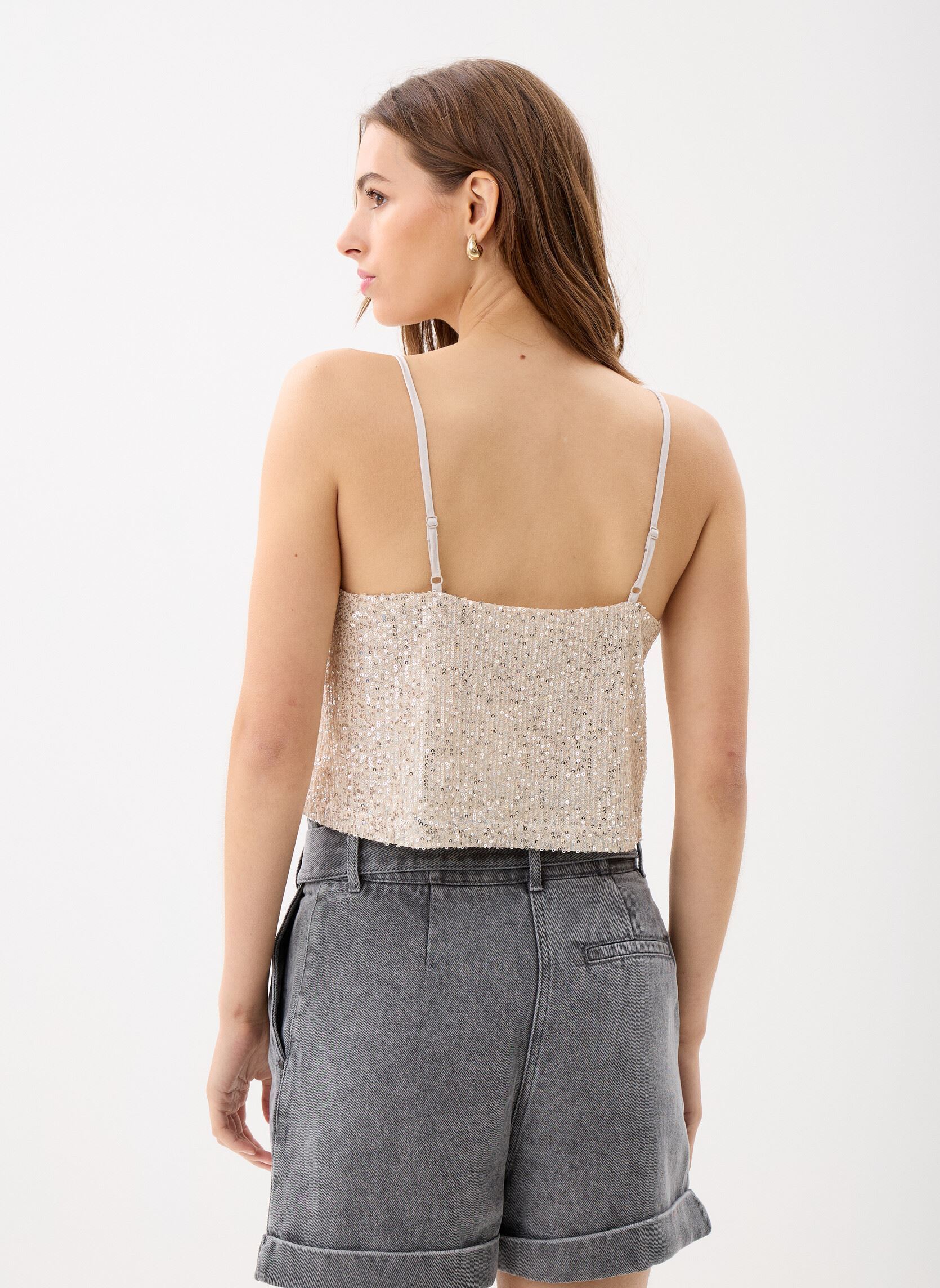 Débardeurs Moon femme blanc Grace & Mila Débardeurs Moon femme blanc ECRU