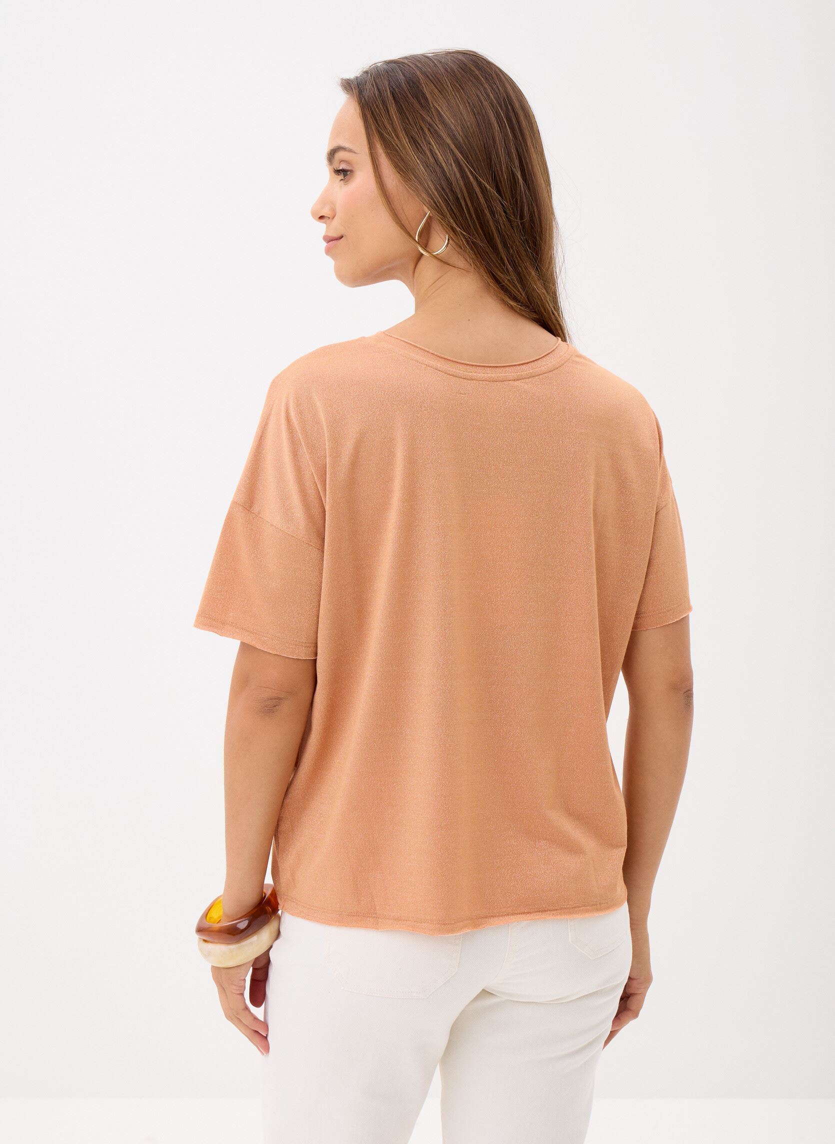 T-shirts met korte mouwen Must dames oranje Grace & Mila T-shirts met korte mouwen Must dames oranje PECHE