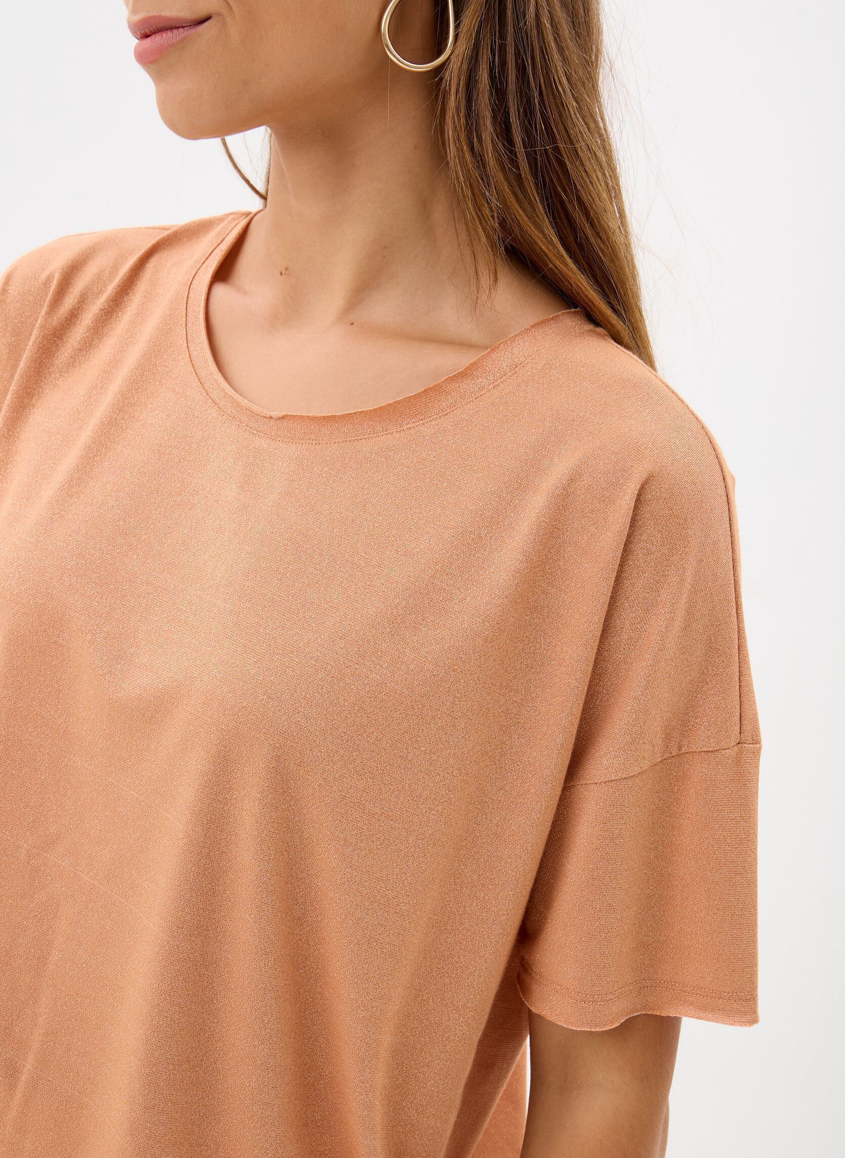T-shirts met korte mouwen Must dames oranje Grace & Mila T-shirts met korte mouwen Must dames oranje PECHE