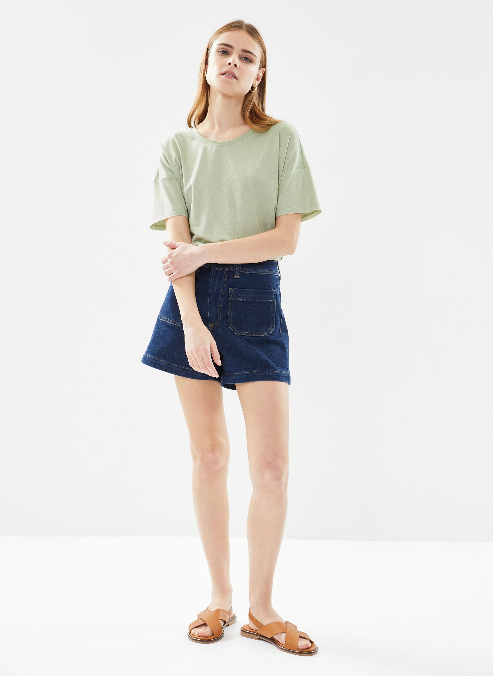 Kurzarm-T-Shirts Must damen grün Grace & Mila Kurzarm-T-Shirts Must damen grün VERT