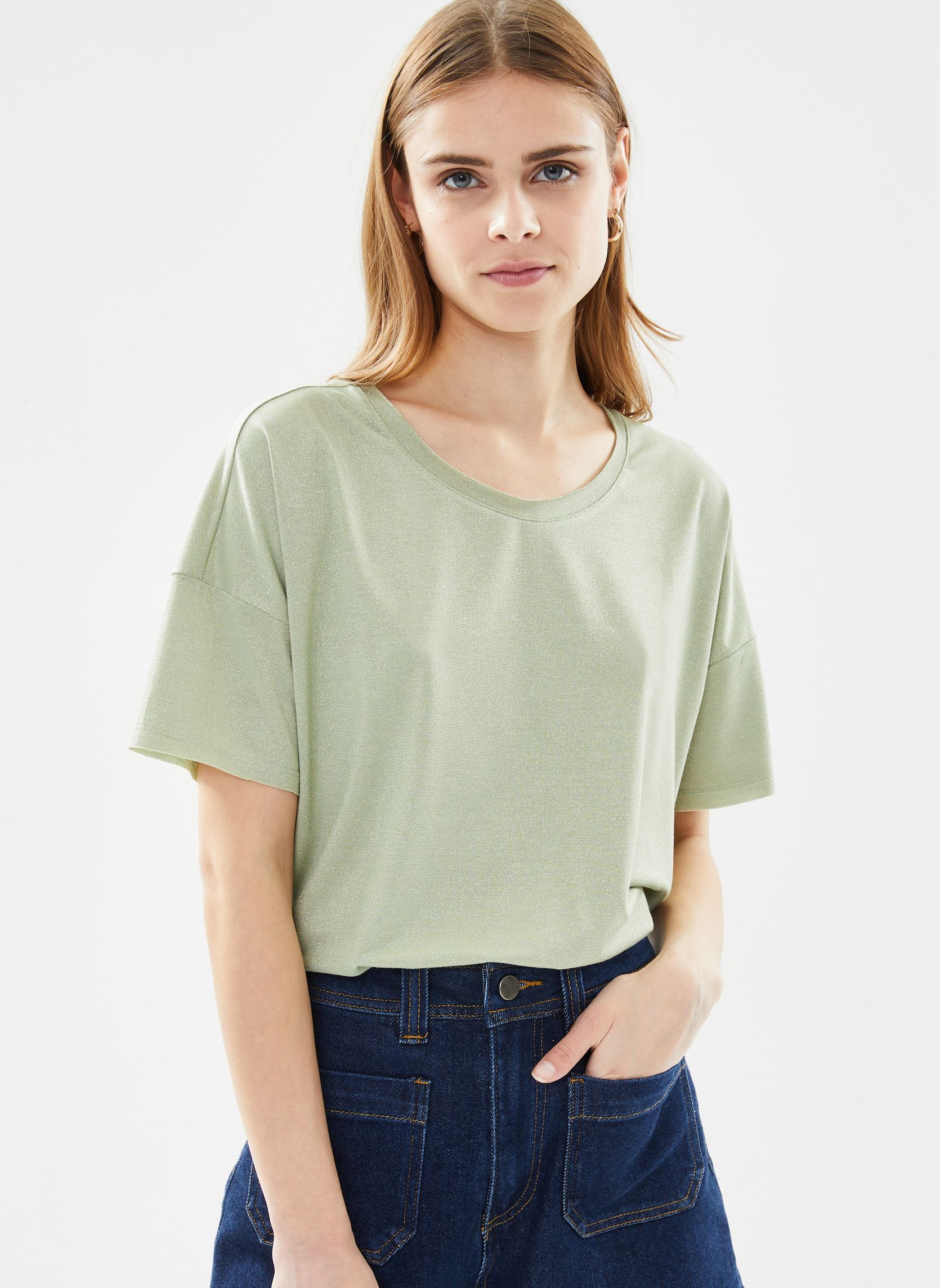 Kurzarm-T-Shirts Must damen grün Grace & Mila Kurzarm-T-Shirts Must damen grün VERT