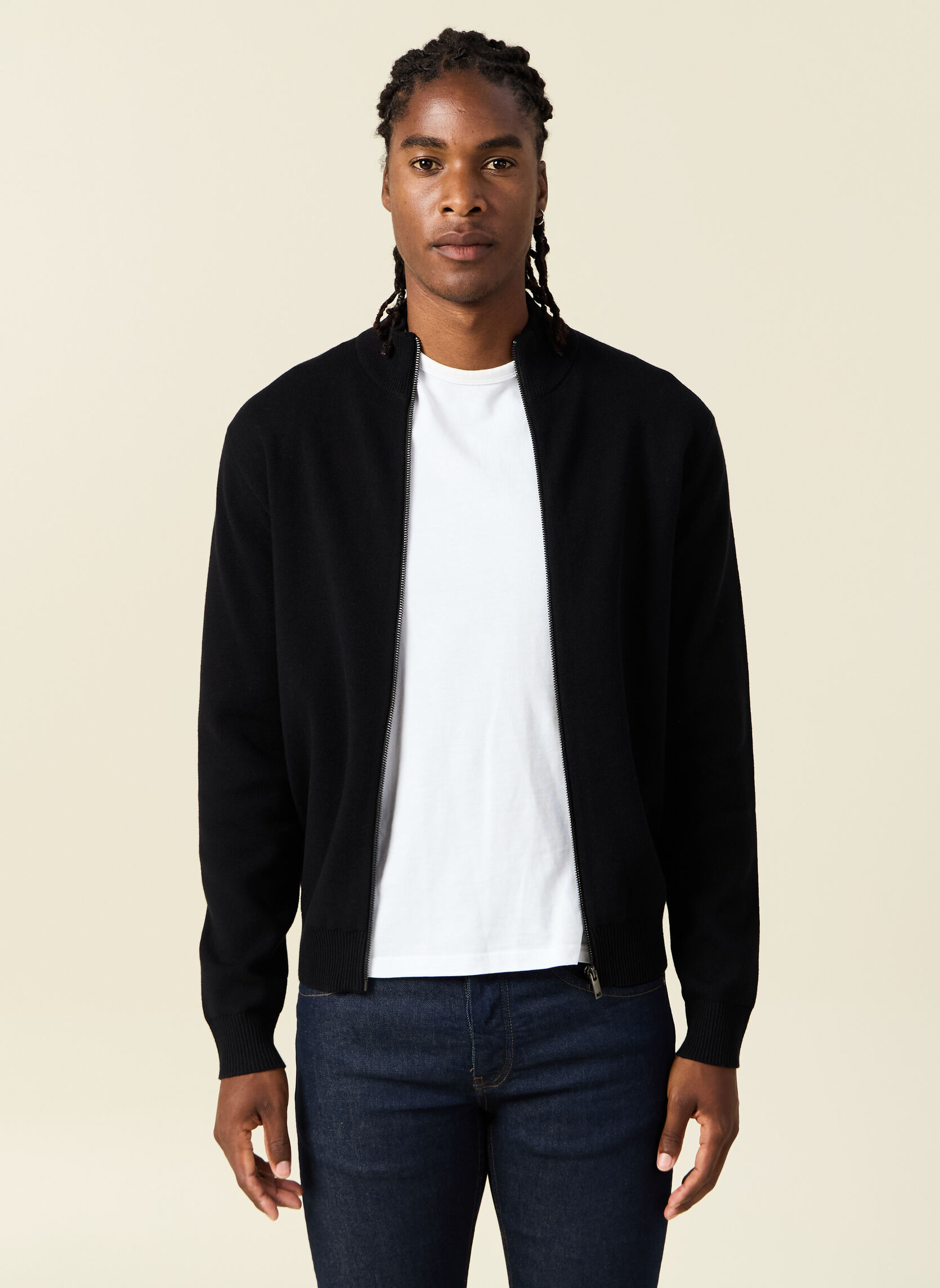 Gilets Gilets zippés - CARDIFULZIPH homme noir Bonobo Gilets Gilets zippés - CARDIFULZIPH homme noir Noir