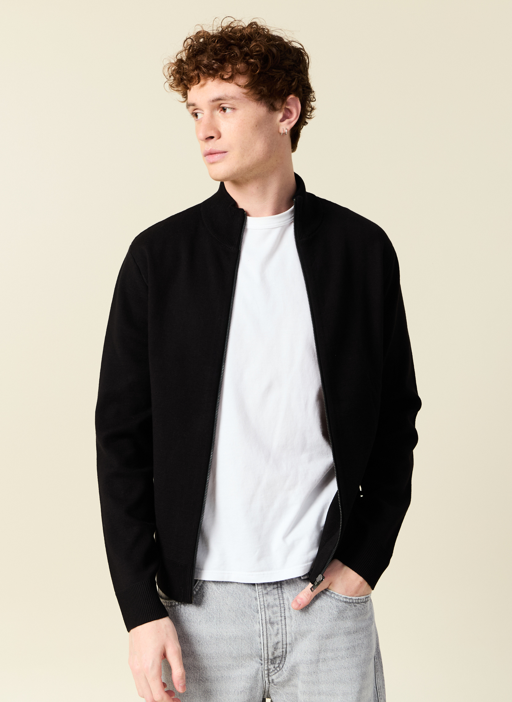 Gilets Gilets zippés - CARDIFULZIPH homme noir Bonobo Gilets Gilets zippés - CARDIFULZIPH homme noir Noir