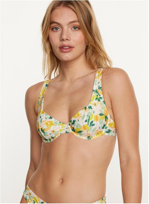 Brigitte Bardot Hauts de maillot balconnet jaune