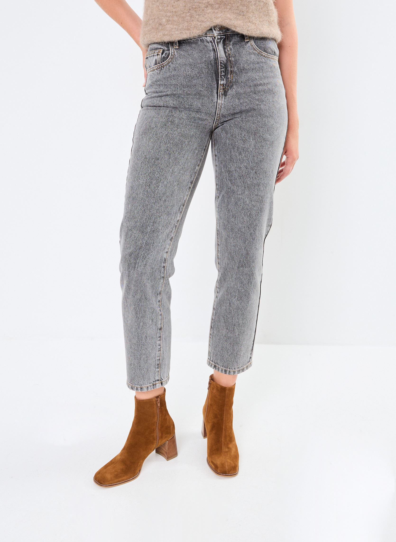 Jeans mom PSILVANI femme gris Georgia Rose Jeans mom PSILVANI femme gris GRIS ANTHRACITE
