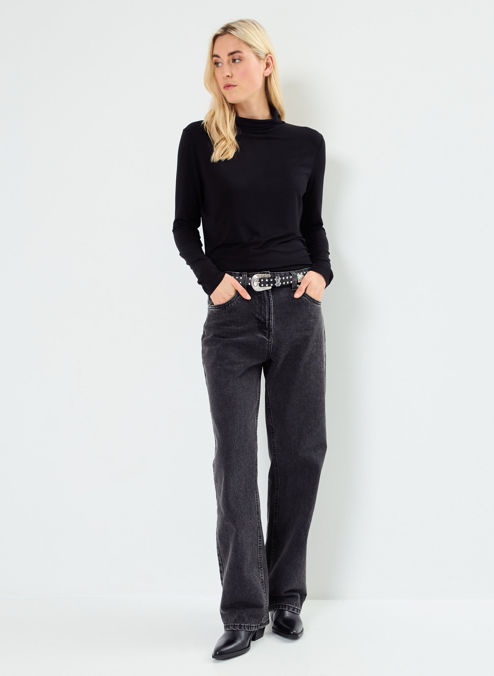 Tee-shirts manches longues TAMARRA femme noir MADE BY Tee-shirts manches longues TAMARRA femme noir NOIR