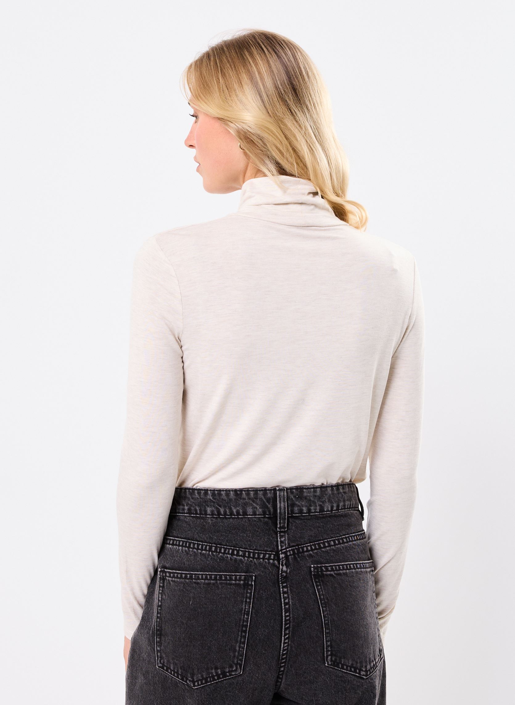 Tee-shirts manches longues TAMARRA femme beige MADE BY Tee-shirts manches longues TAMARRA femme beige MELANGE BEIGE