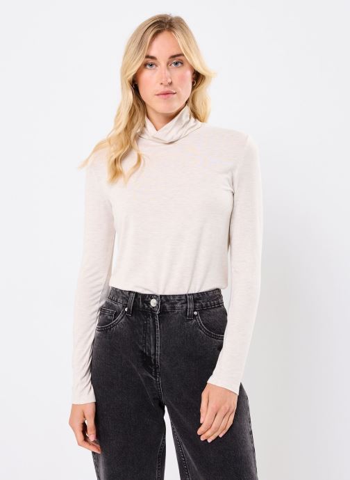 MADE BY Langarm-T-Shirts TAMARRA damen beige