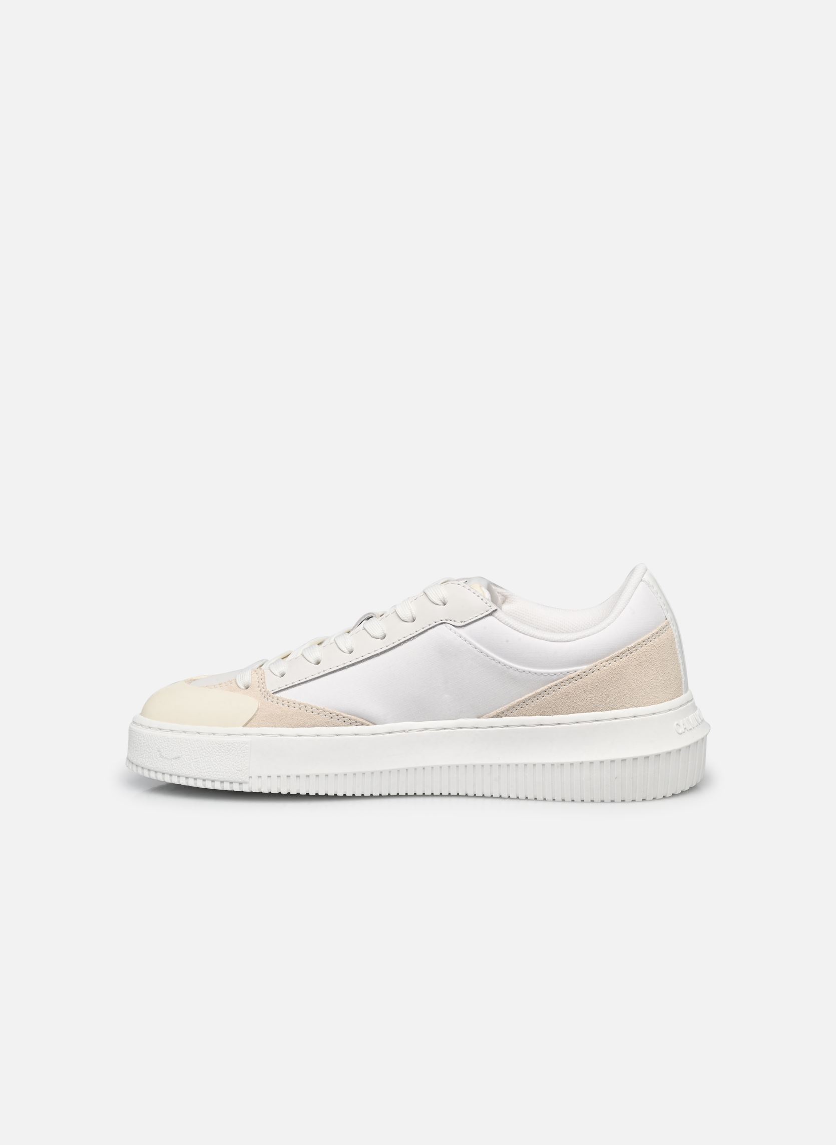Sneaker CHUNKY CUPSOLE LOW MIX ML MTL damen weiß Calvin Klein Sneaker CHUNKY CUPSOLE LOW MIX ML MTL damen weiß CREAMY WHITE/WHITE/WHISPER PIN