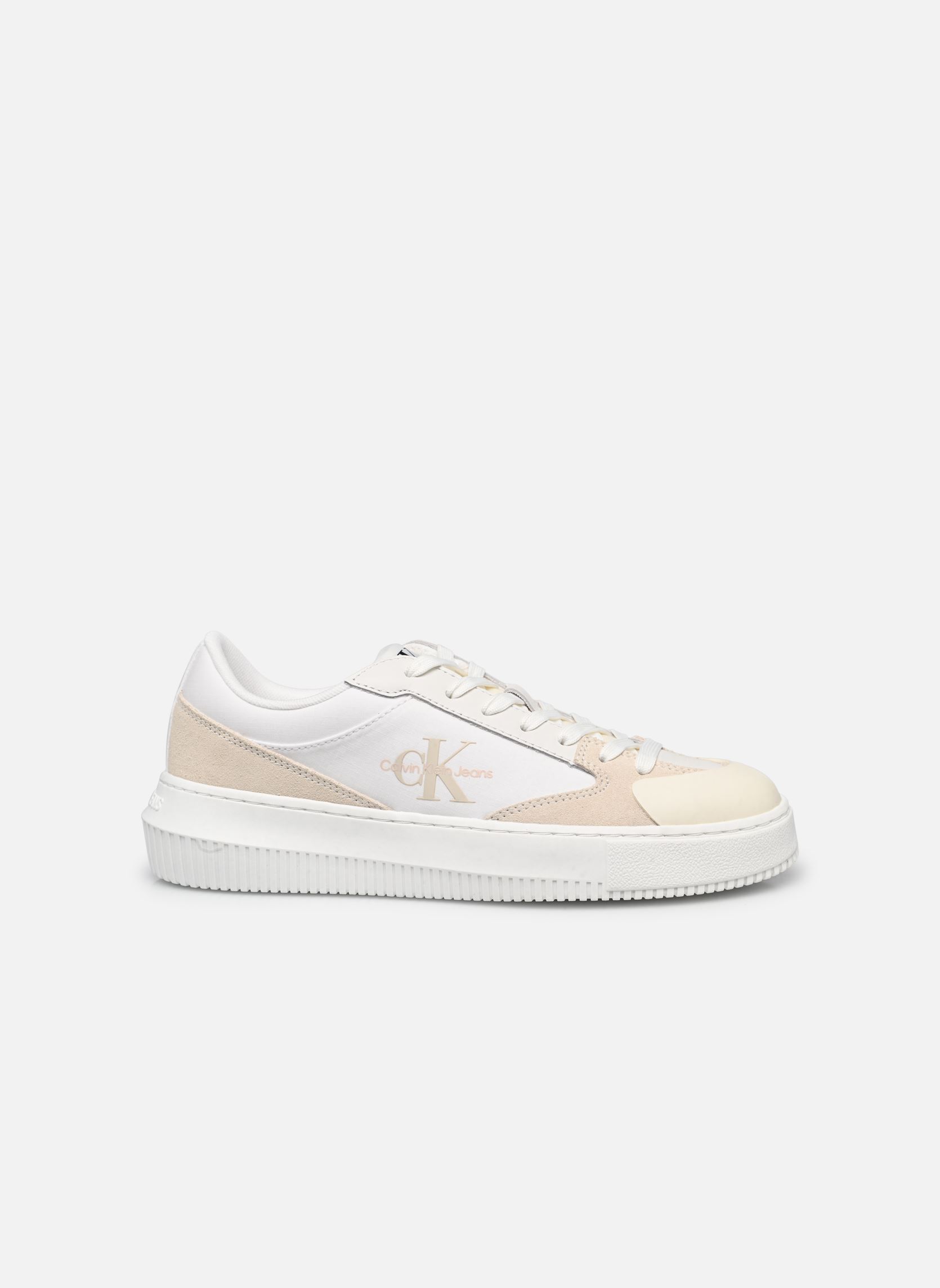 Sneaker CHUNKY CUPSOLE LOW MIX ML MTL damen weiß Calvin Klein Sneaker CHUNKY CUPSOLE LOW MIX ML MTL damen weiß CREAMY WHITE/WHITE/WHISPER PIN