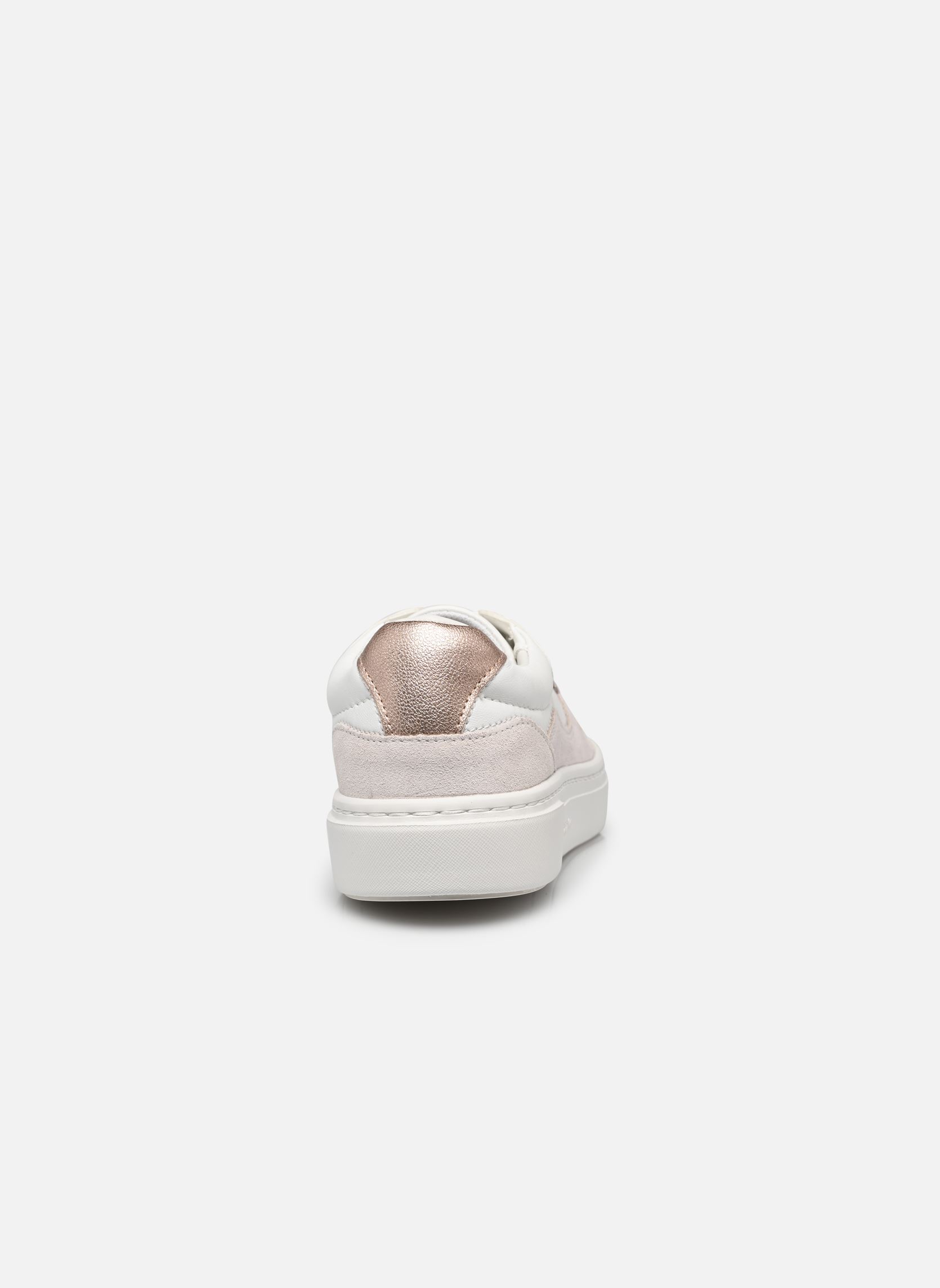 Baskets CUPSOLE LACE UP W/ML MIX M femme blanc Calvin Klein Baskets CUPSOLE LACE UP W/ML MIX M femme blanc WHITE/METAL CAMEO