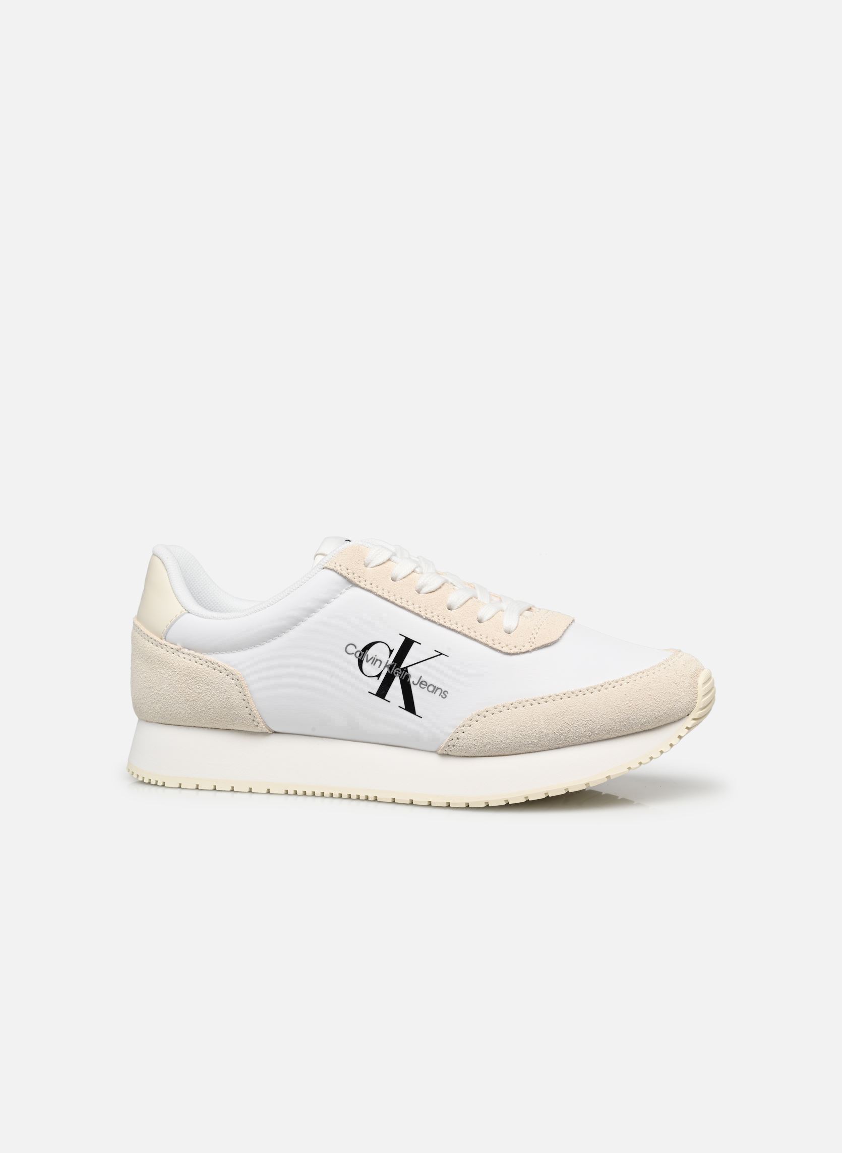 Baskets RETRO RUNNER LOW LACE NY ML femme blanc Calvin Klein Baskets RETRO RUNNER LOW LACE NY ML femme blanc BRIGHT WHITE/CREAMY WHITE