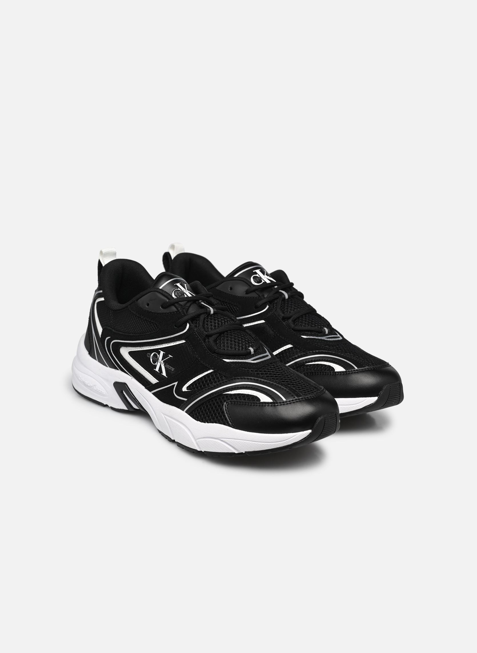 Sneaker RETRO TENNIS SU-MESH GM herren schwarz Calvin Klein Sneaker RETRO TENNIS SU-MESH GM herren schwarz BLACK/BRIGHT WHITE