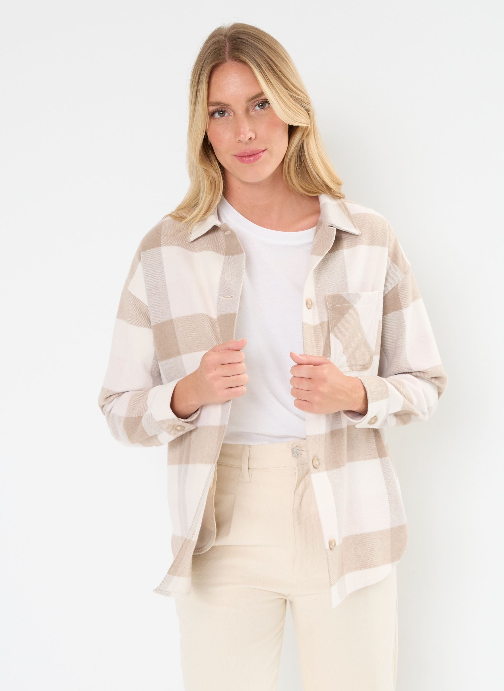 Langarm-Hemden CHERMIONE damen beige MADE BY Langarm-Hemden CHERMIONE damen beige CAR-SURCHEBI-BE