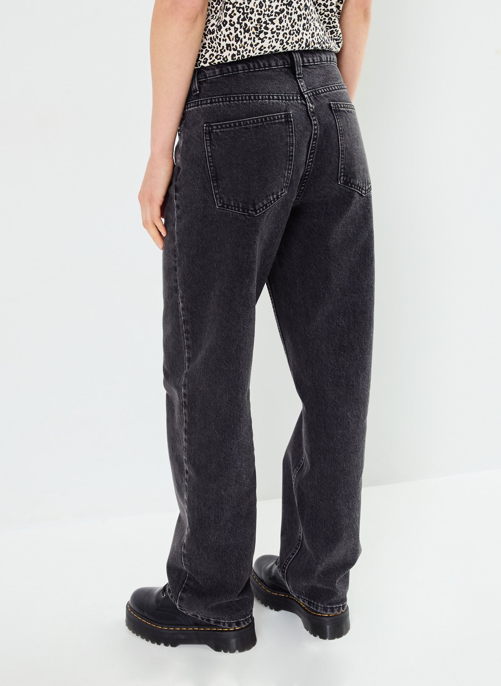 Rechte jeans / Straight Leg Jeans PARAME dames zwart MADE BY Rechte jeans / Straight Leg Jeans PARAME dames zwart DENIM BLACK