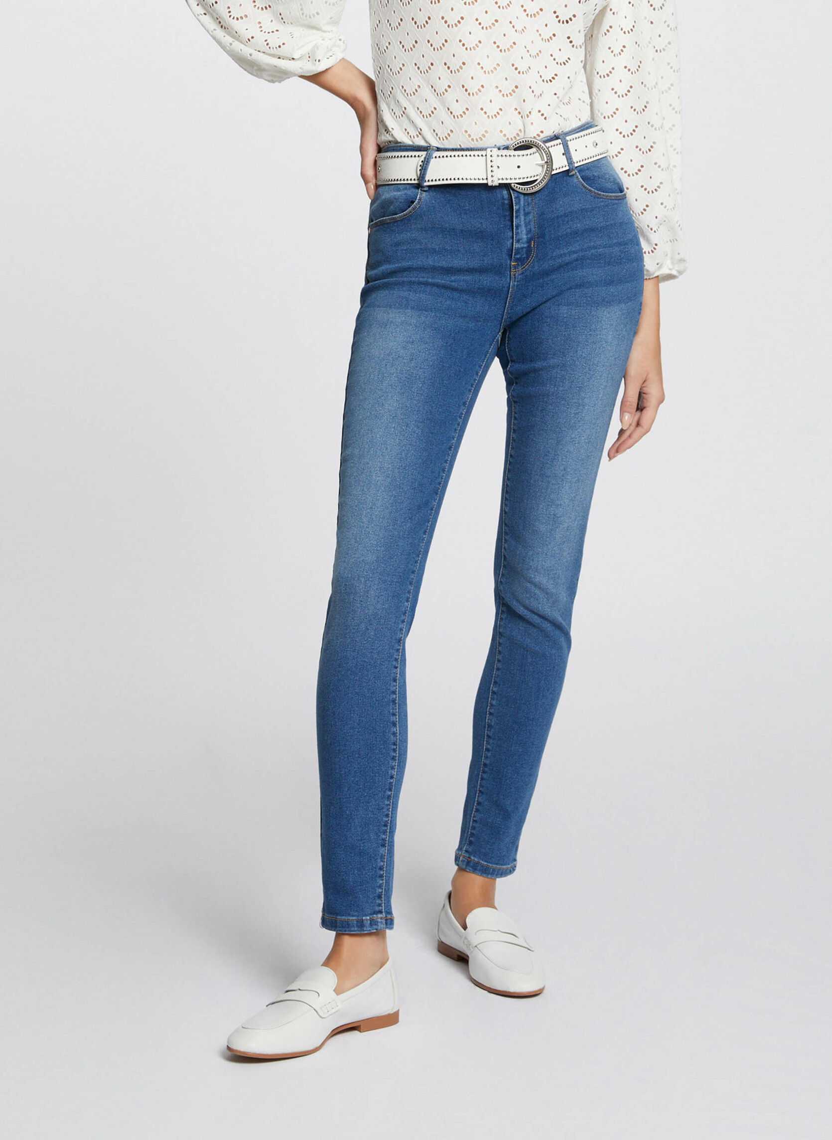 Jeans droit 241-PARDA femme bleu Morgan Jeans droit 241-PARDA femme bleu Bleu