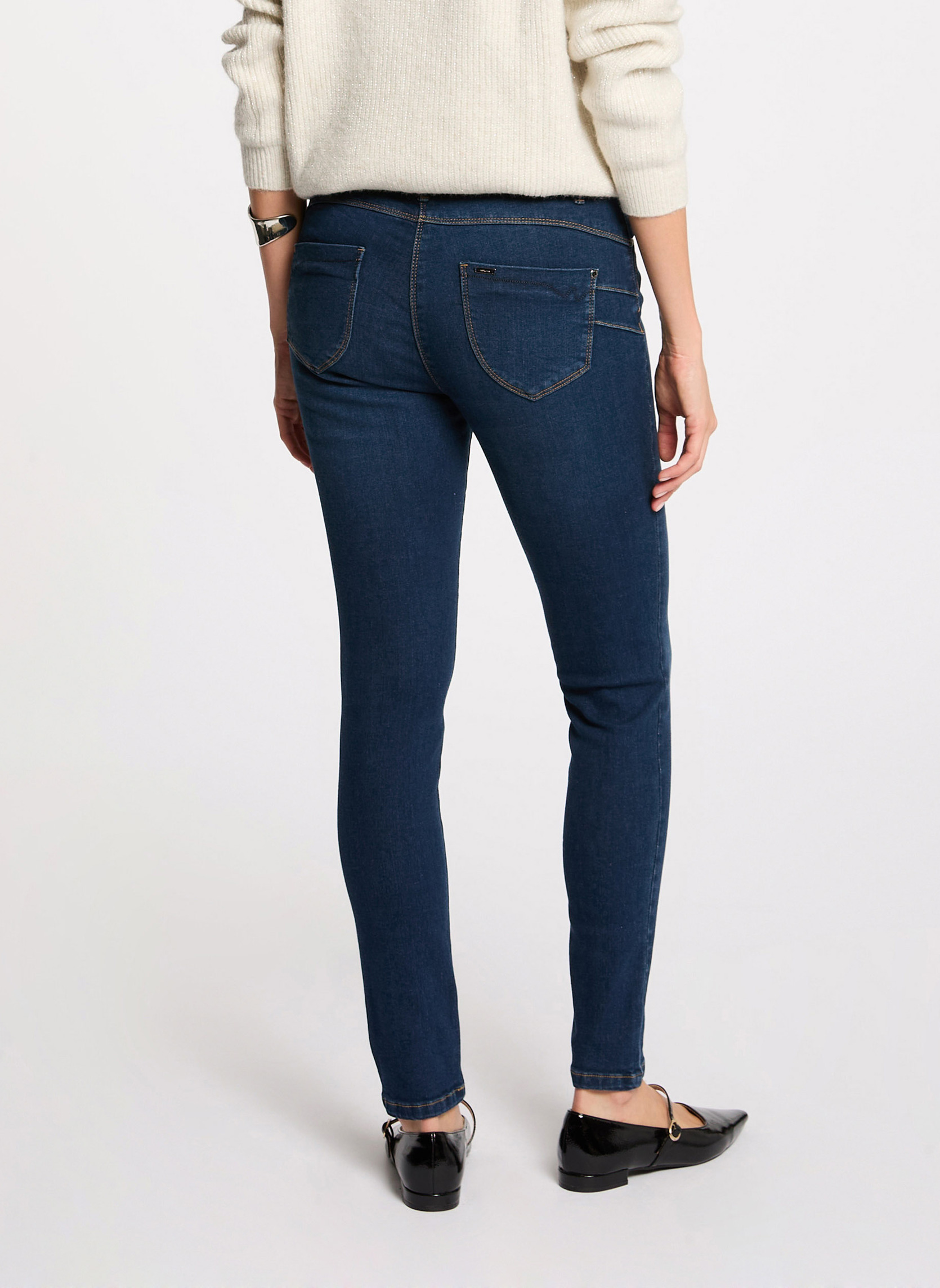 Jeans droit 241-PARDA femme bleu Morgan Jeans droit 241-PARDA femme bleu Bleu foncé