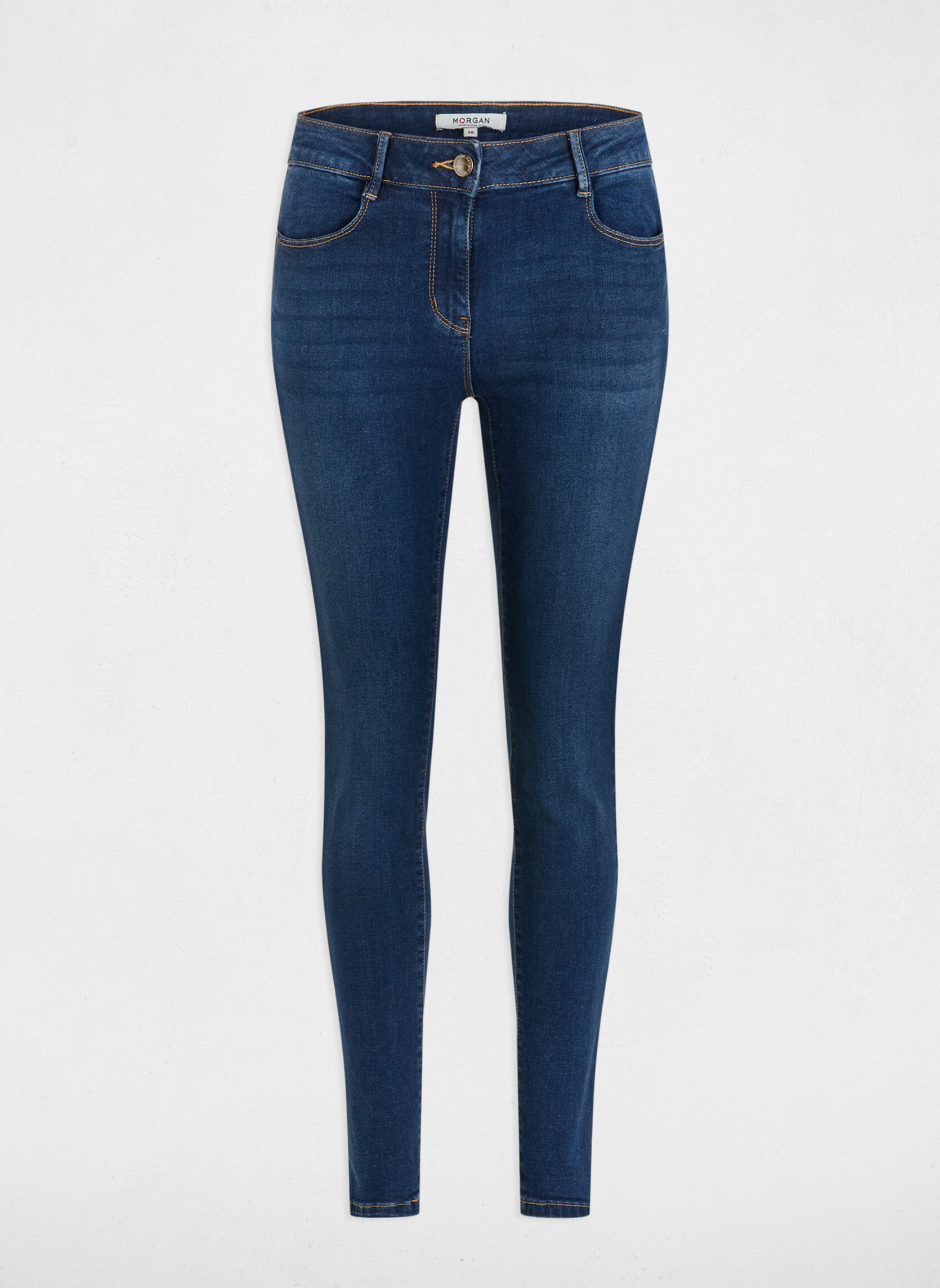 Jeans droit 241-PARDA femme bleu Morgan Jeans droit 241-PARDA femme bleu Bleu foncé
