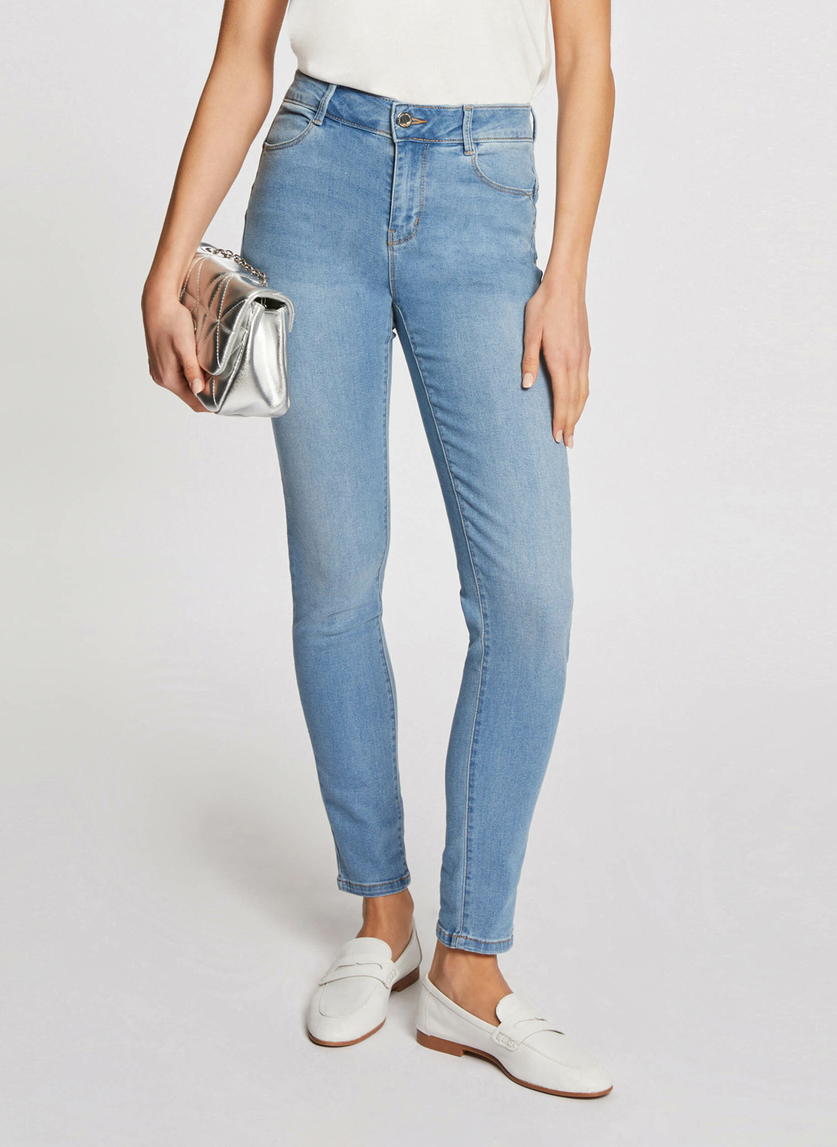 Jeans droit 241-PARDA femme bleu Morgan Jeans droit 241-PARDA femme bleu Bleu clair