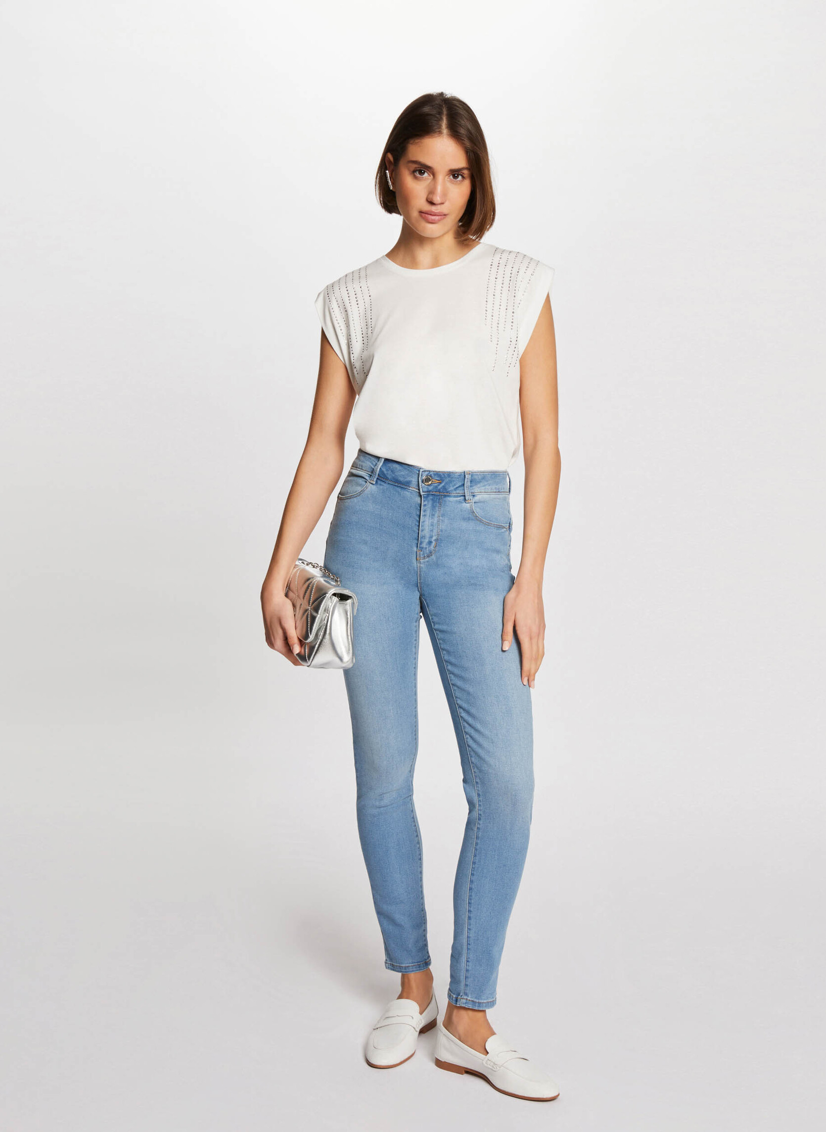 Jeans droit 241-PARDA femme bleu Morgan Jeans droit 241-PARDA femme bleu Bleu clair