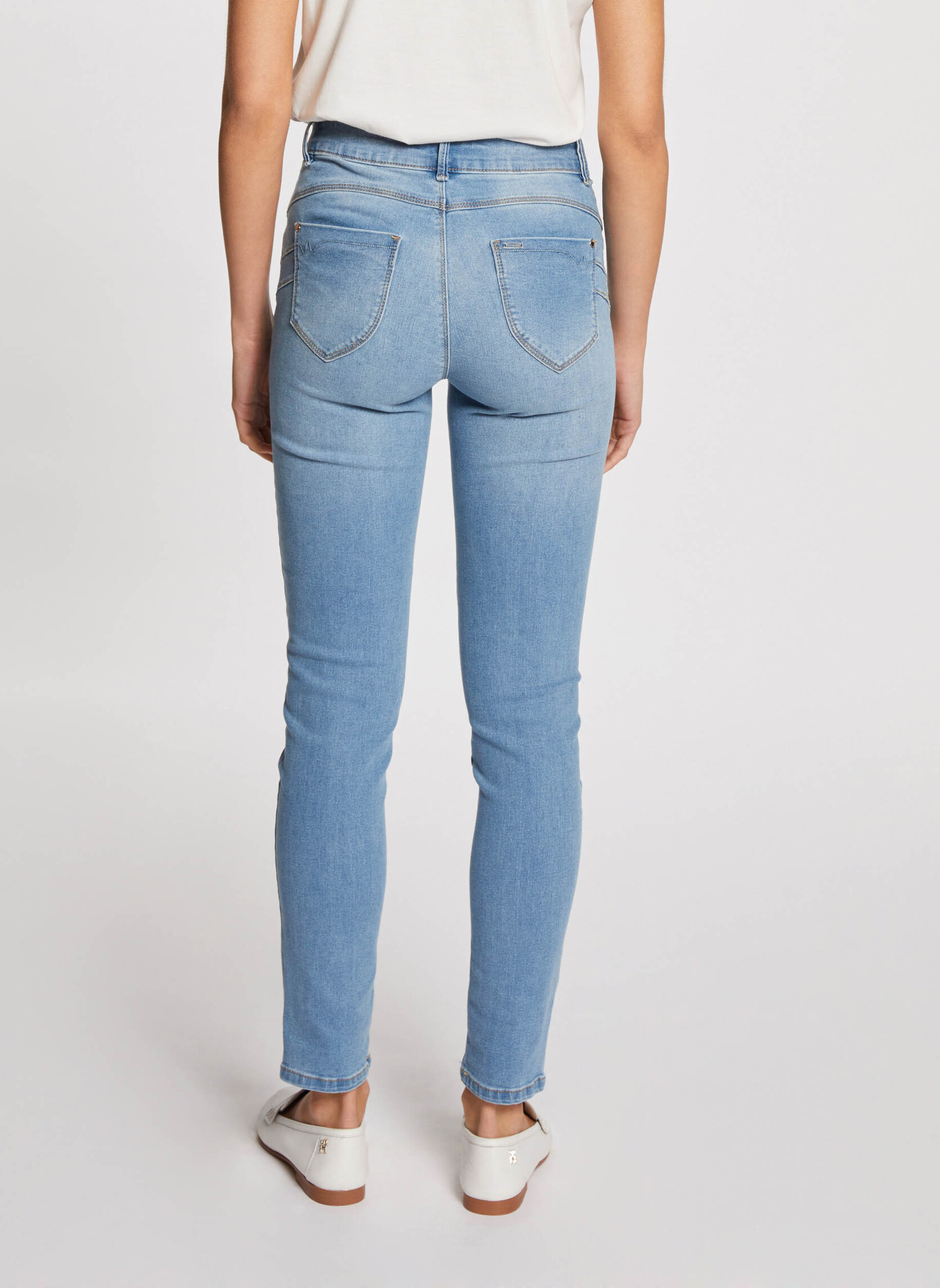 Jeans droit 241-PARDA femme bleu Morgan Jeans droit 241-PARDA femme bleu Bleu clair