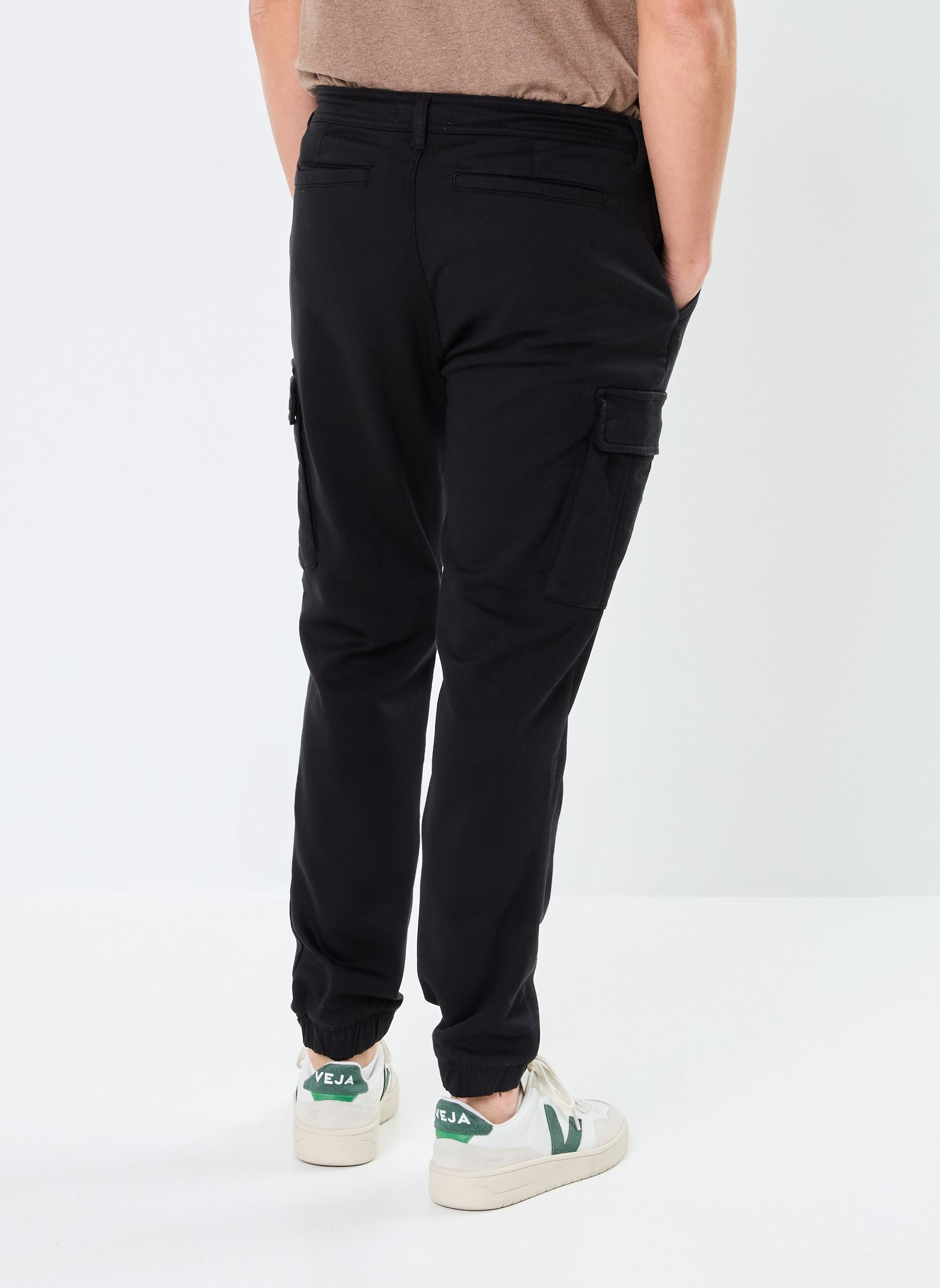 Pantalons chino PRAVESH cargo homme noir MADE BY Pantalons chino PRAVESH cargo homme noir Jet black