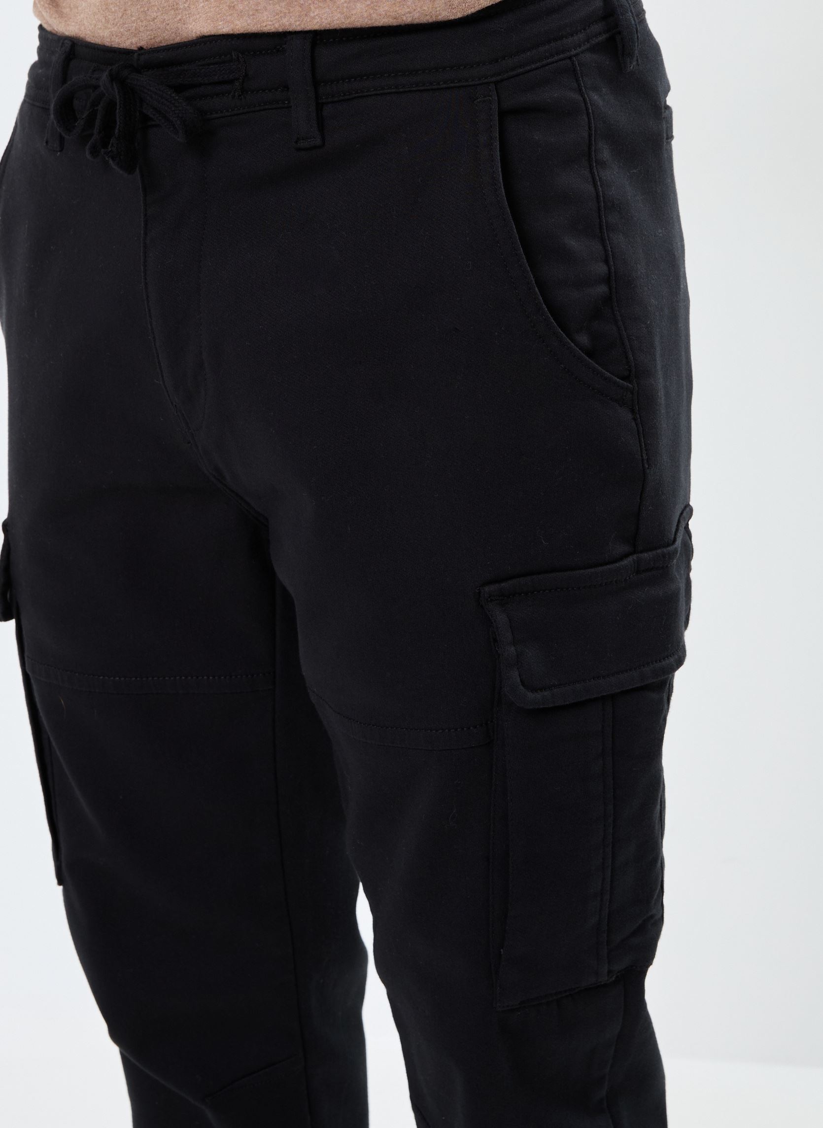 Pantalons chino PRAVESH cargo homme noir MADE BY Pantalons chino PRAVESH cargo homme noir Jet black