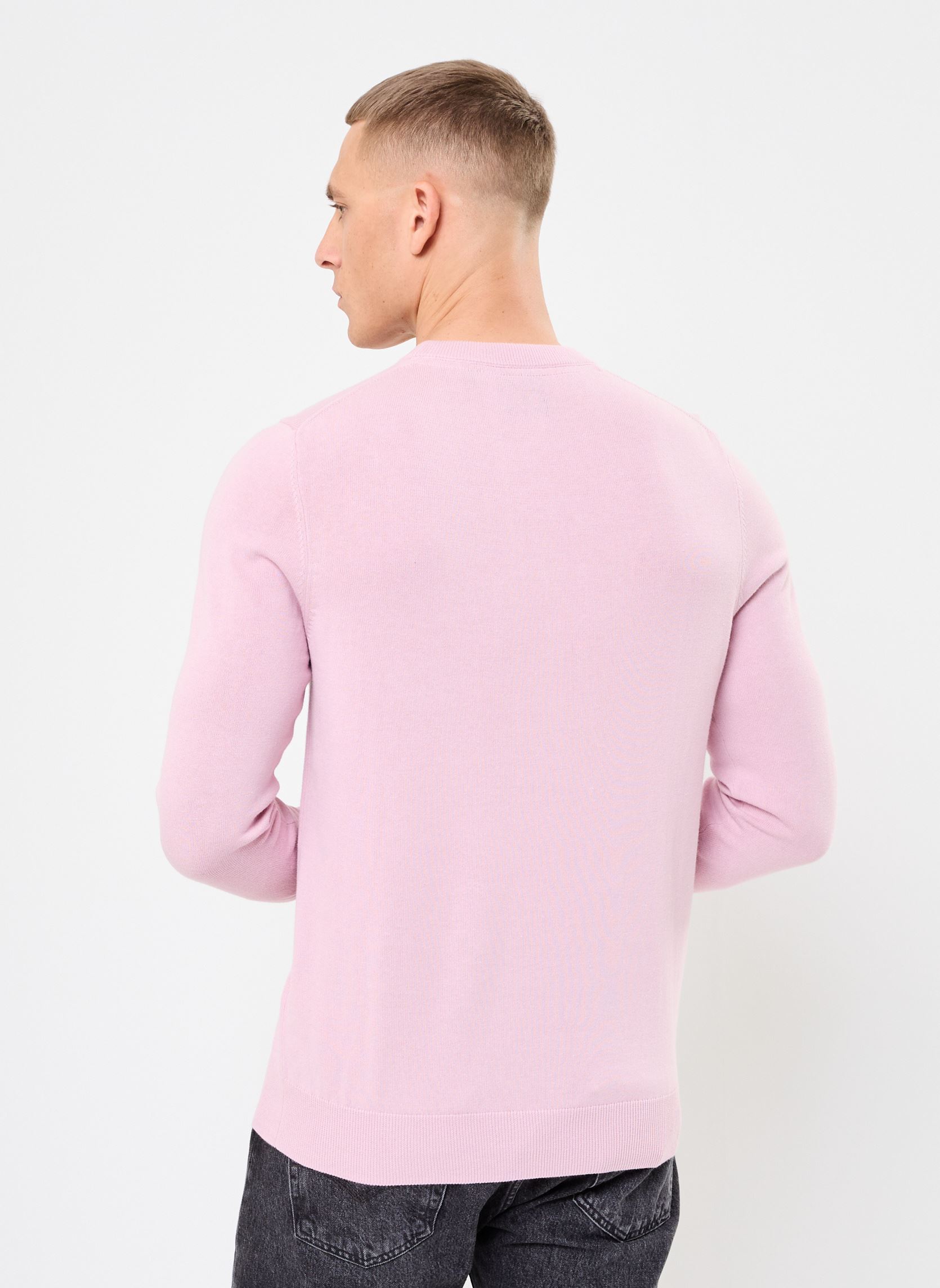 Pulls Cotton Crew Neck Jumper homme rose Lyle & Scott Pulls Cotton Crew Neck Jumper homme rose PINK LIGHT