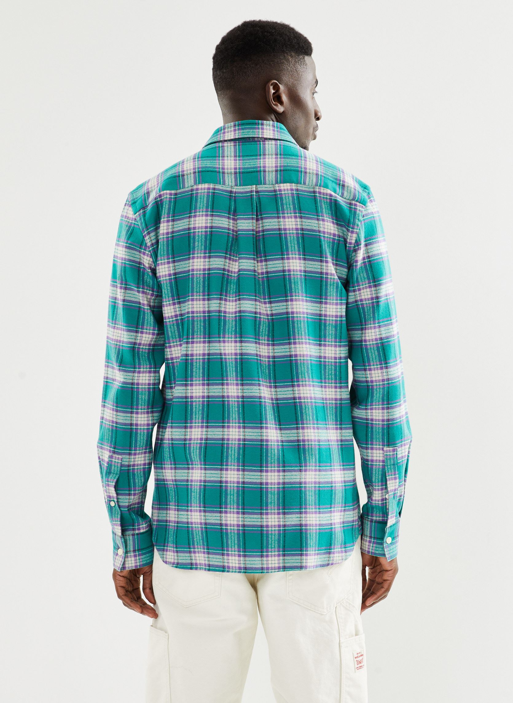 Hemden Button Down Check Shirt heren groen Lyle & Scott Hemden Button Down Check Shirt heren groen X154 COURT GREEN