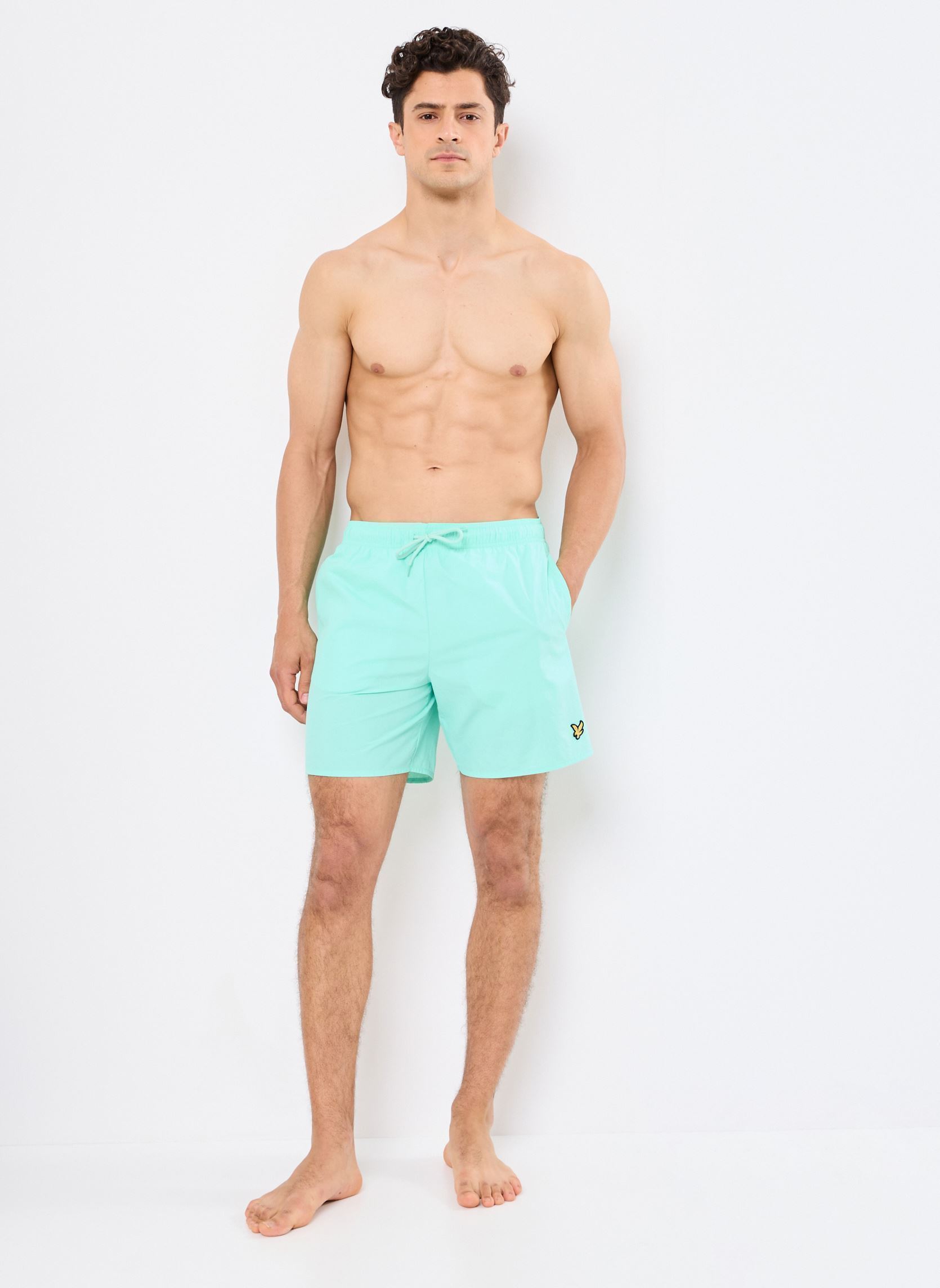 Pantaloncini da bagno Plain Swim Short uomo blu Lyle & Scott Pantaloncini da bagno Plain Swim Short uomo blu AQUAMARINE