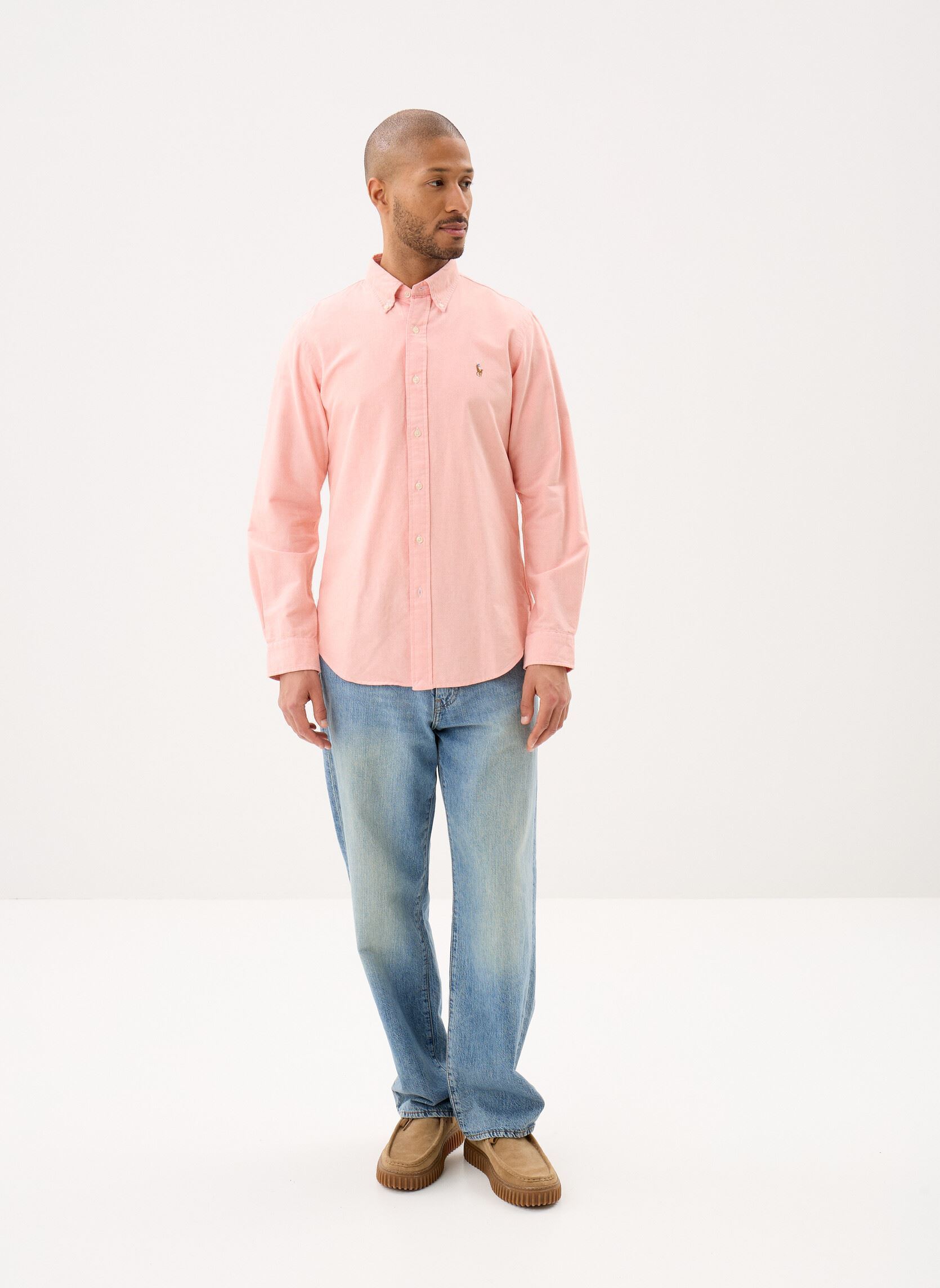 Chemises Chemise rayée ajustée popeline stretch N homme orange Polo Ralph Lauren Chemises Chemise rayée ajustée popeline stretch N homme orange KONA ORANGE
