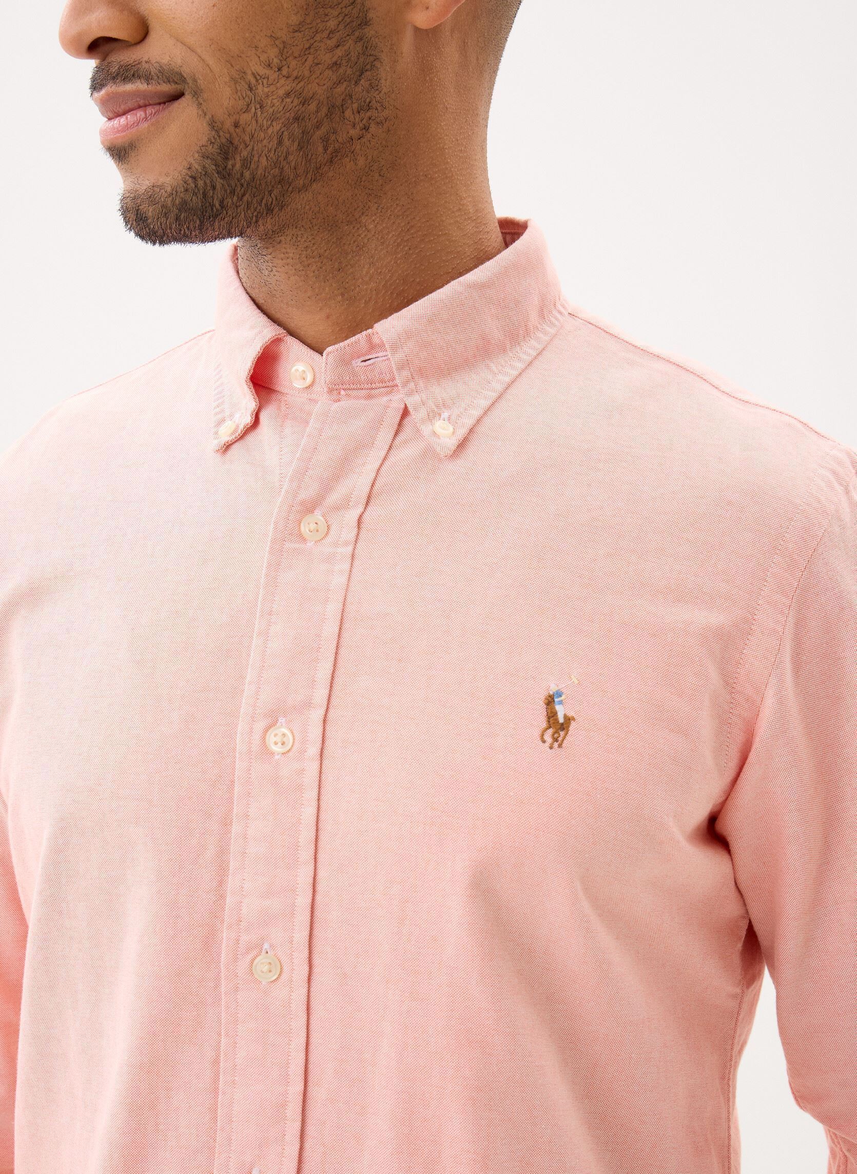 Chemises Chemise rayée ajustée popeline stretch N homme orange Polo Ralph Lauren Chemises Chemise rayée ajustée popeline stretch N homme orange KONA ORANGE