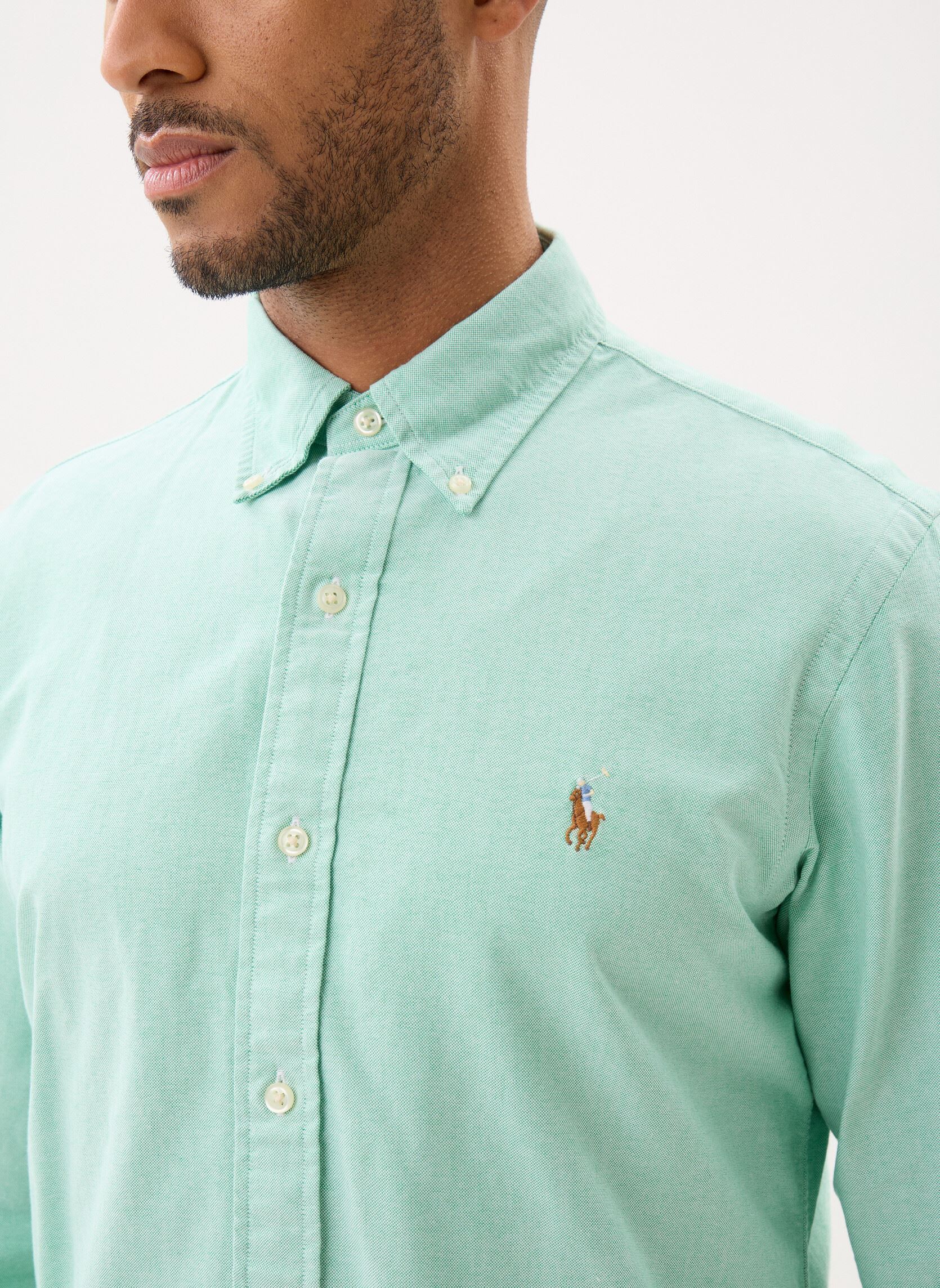 Hemden Chemise rayée ajustée popeline stretch N herren grün Polo Ralph Lauren Hemden Chemise rayée ajustée popeline stretch N herren grün Summer Emerald