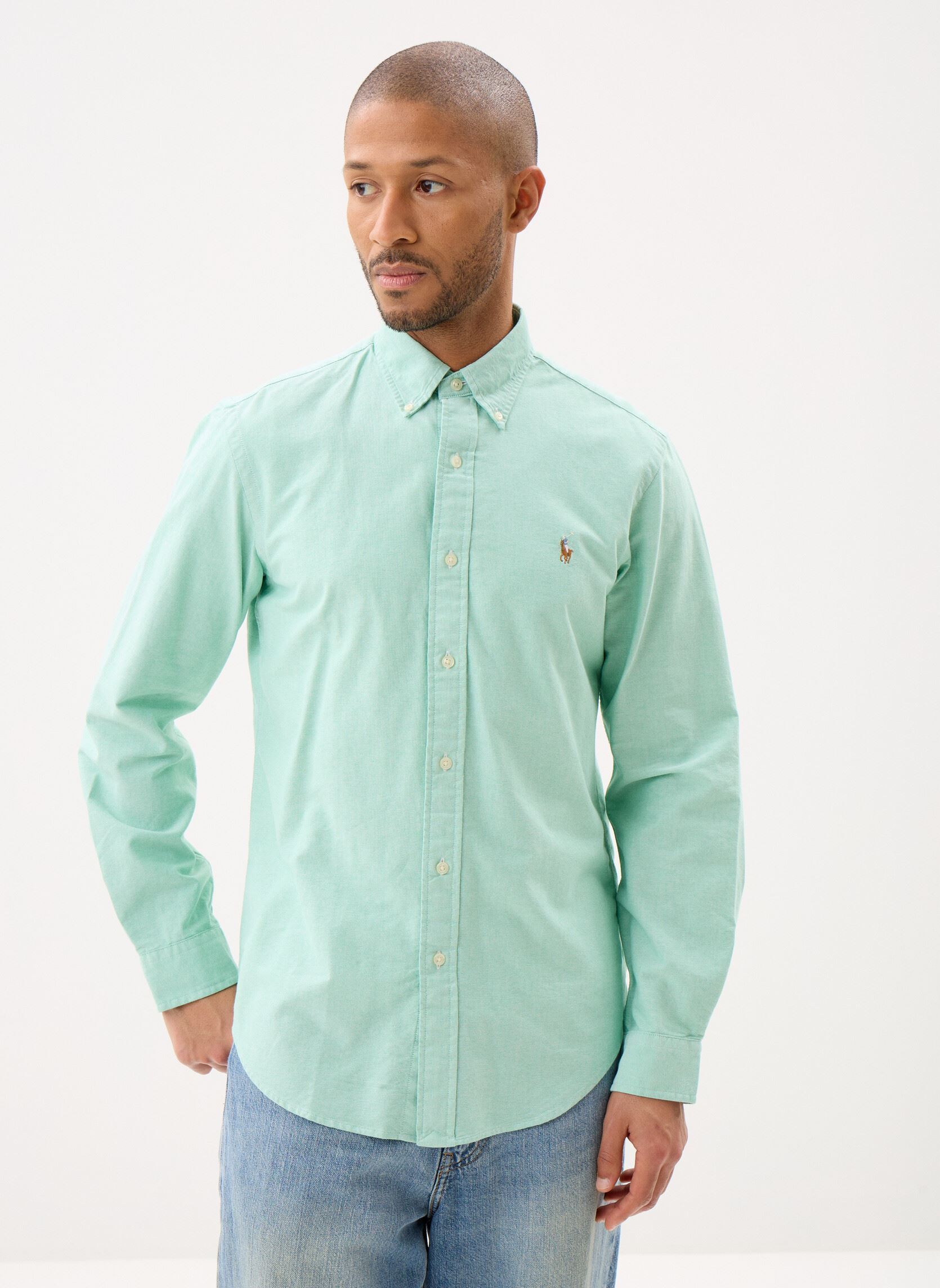 Vêtements Polo Ralph Lauren Chemise rayée ajustée popeline stretch NPU pour - vue 1