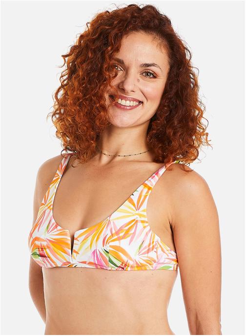 Camille Cerf & Pomm'Poire Hauts de maillot bandeau blanc