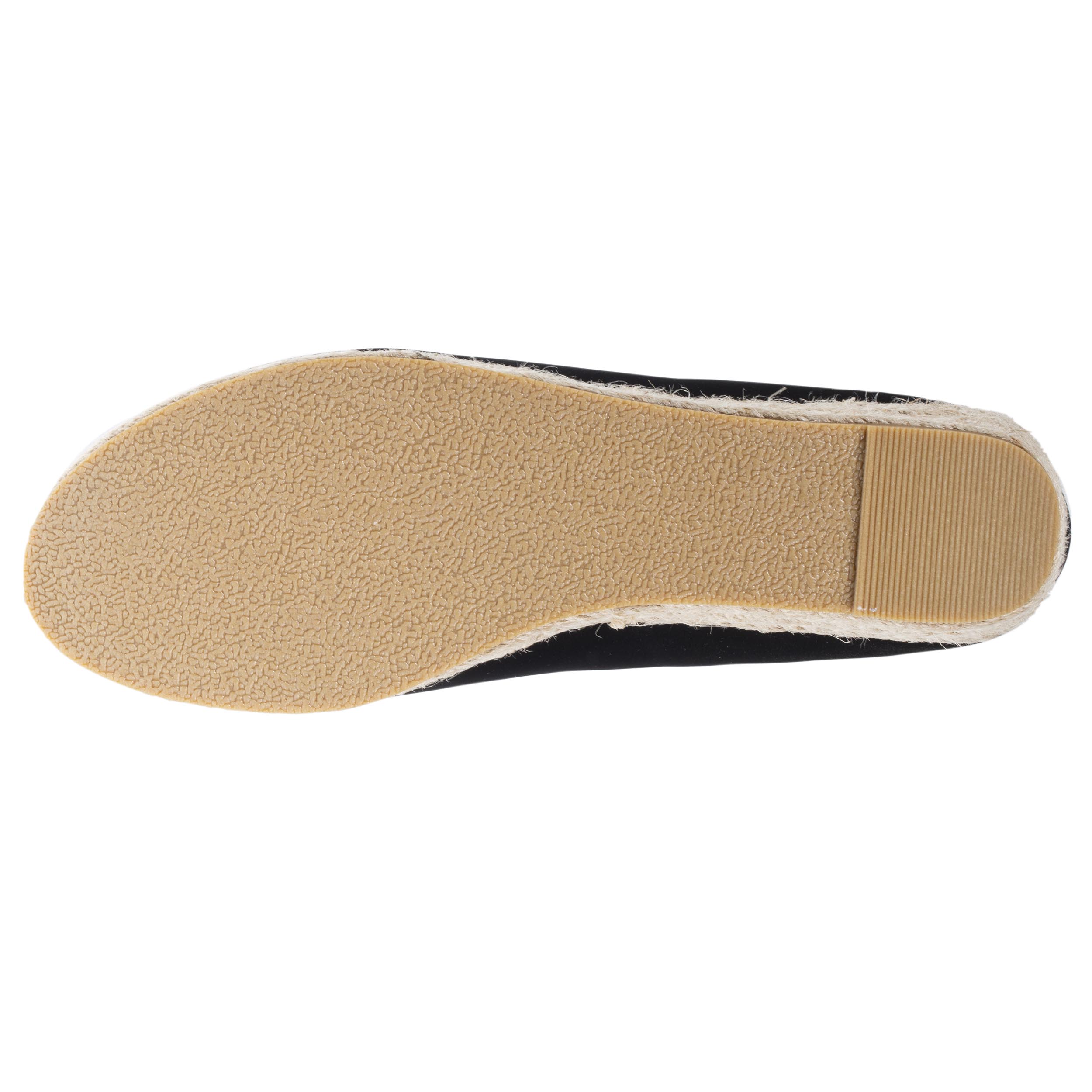 Ballerines classiques Ballerines Femme corde talon compensé Camel femme noir Isotoner Ballerines classiques Ballerines Femme corde talon compensé Camel femme noir Noir verni