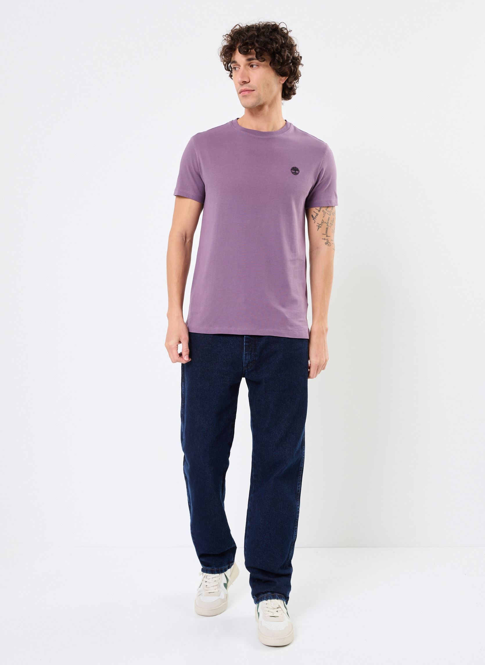T-shirts met korte mouwen short sleeve Tee heren paars Timberland T-shirts met korte mouwen short sleeve Tee heren paars VINTAGE VIOLET