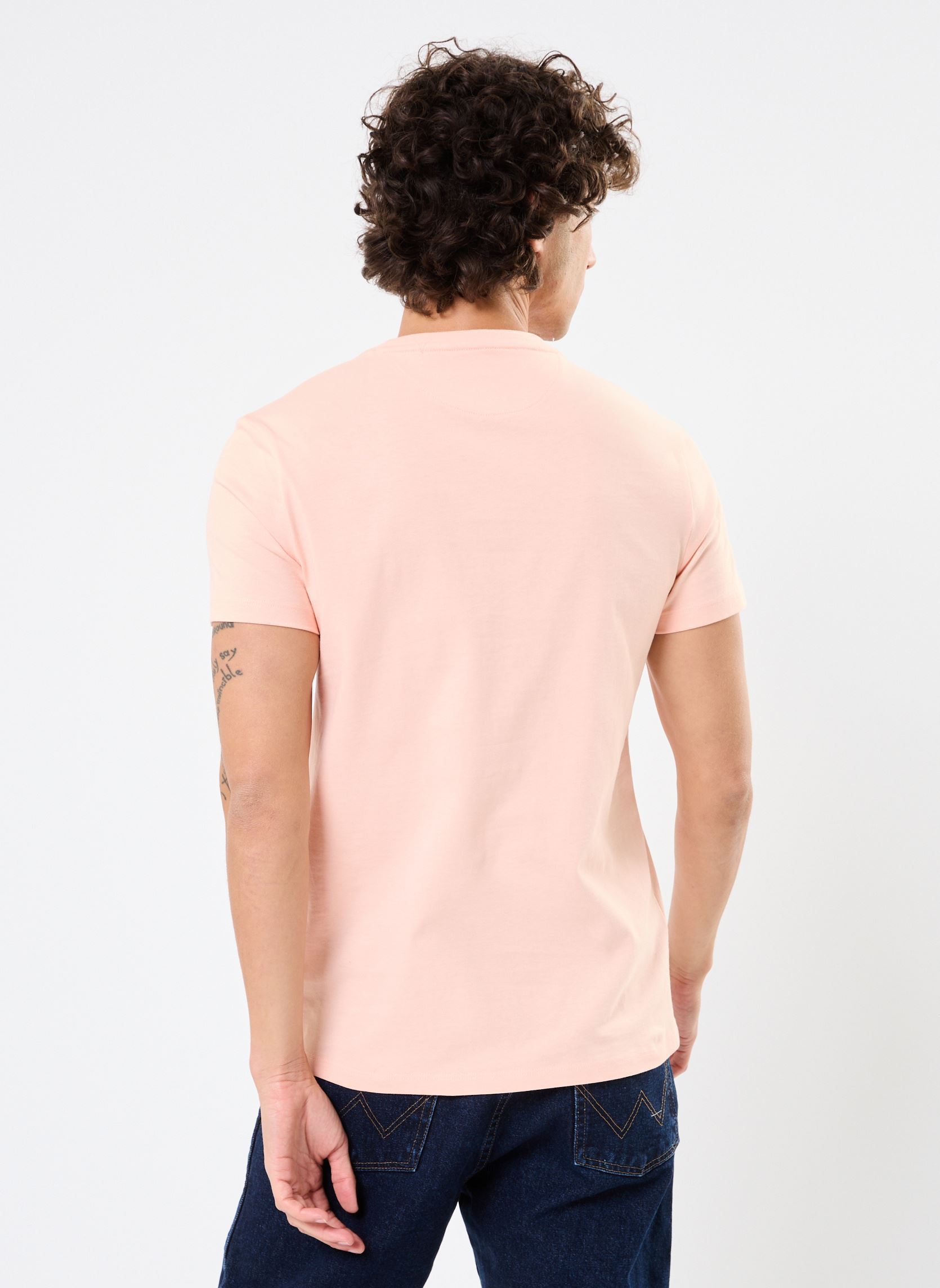 Tee-shirts manches courtes short sleeve Tee homme orange Timberland Tee-shirts manches courtes short sleeve Tee homme orange TROPICAL PEACH