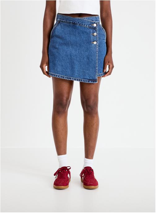 Cache Cache Jupes mi-longues JUSKODENCO femme bleu