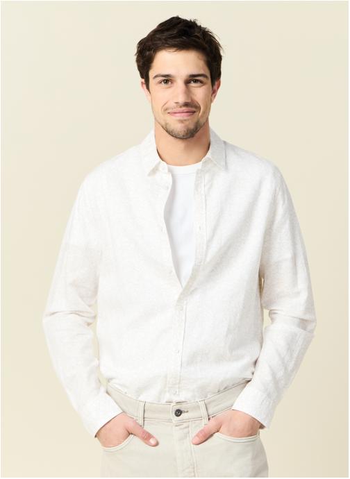 Bonobo Chemises ESSLINAOP2H homme blanc