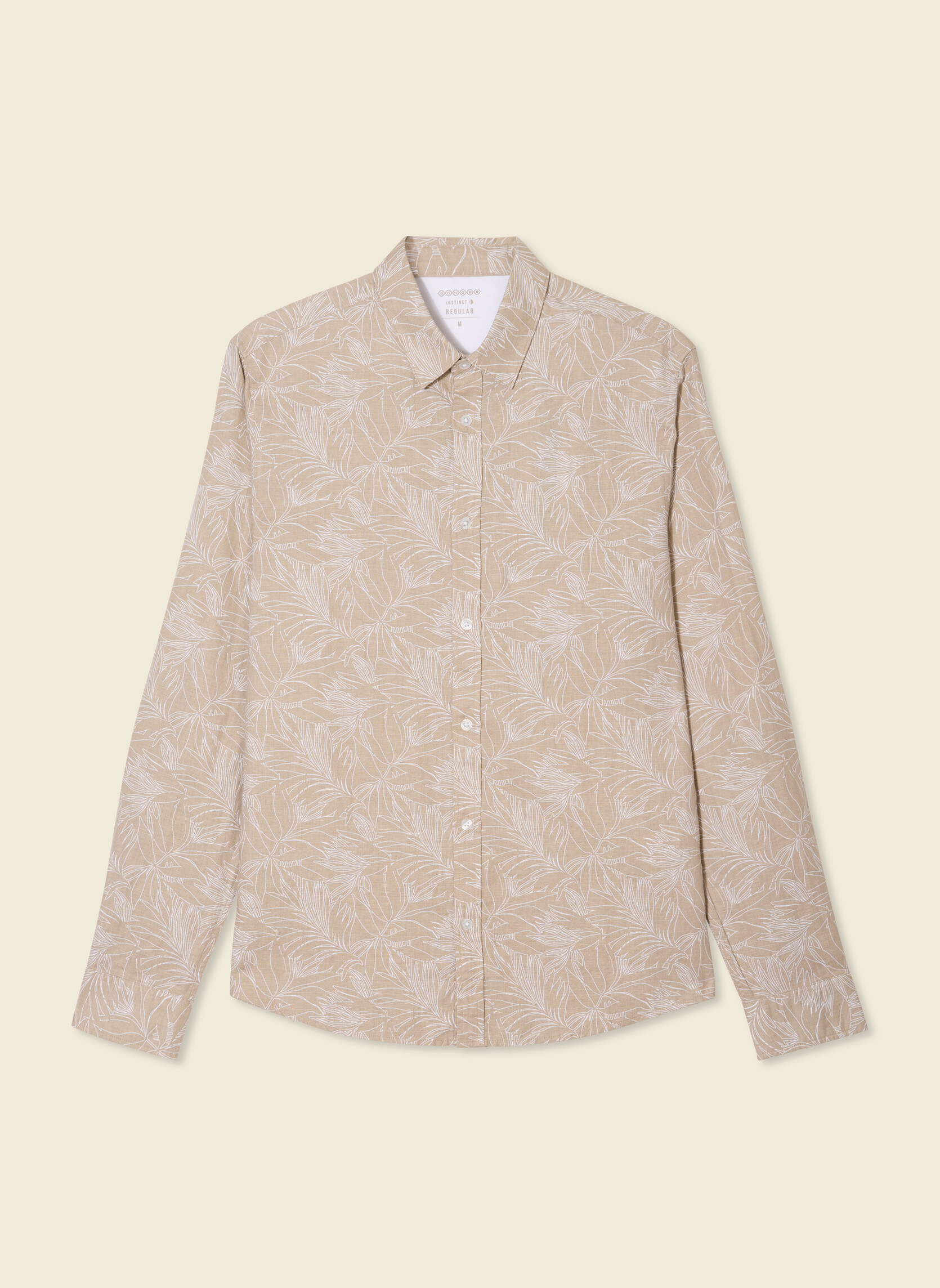 Chemises ESSLINAOP2H homme beige Bonobo Chemises ESSLINAOP2H homme beige Crème