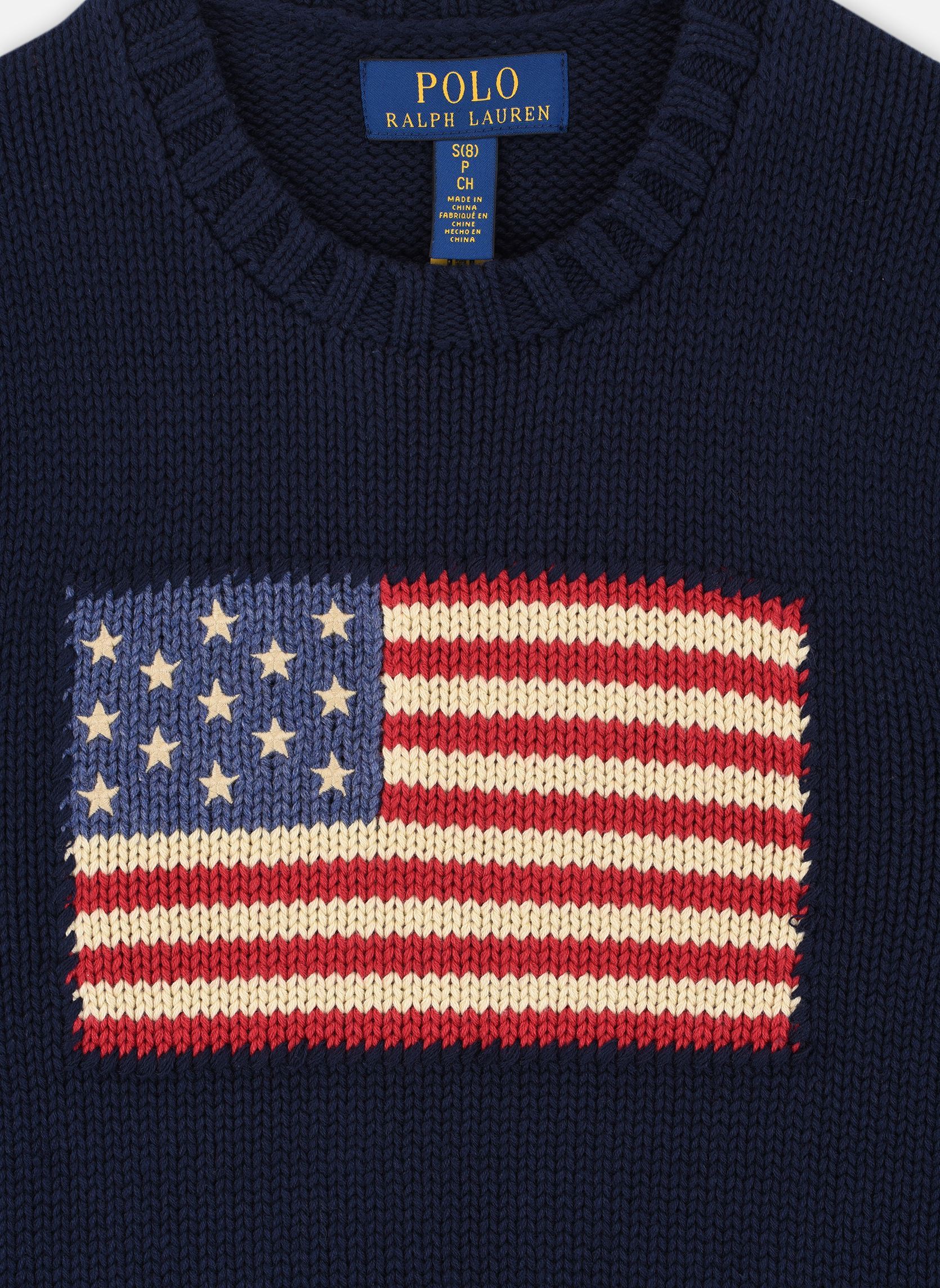 Pulls Flag Cn Swtr-Tops-Sweater garçon bleu Polo Ralph Lauren Pulls Flag Cn Swtr-Tops-Sweater garçon bleu HUNTER NAVY