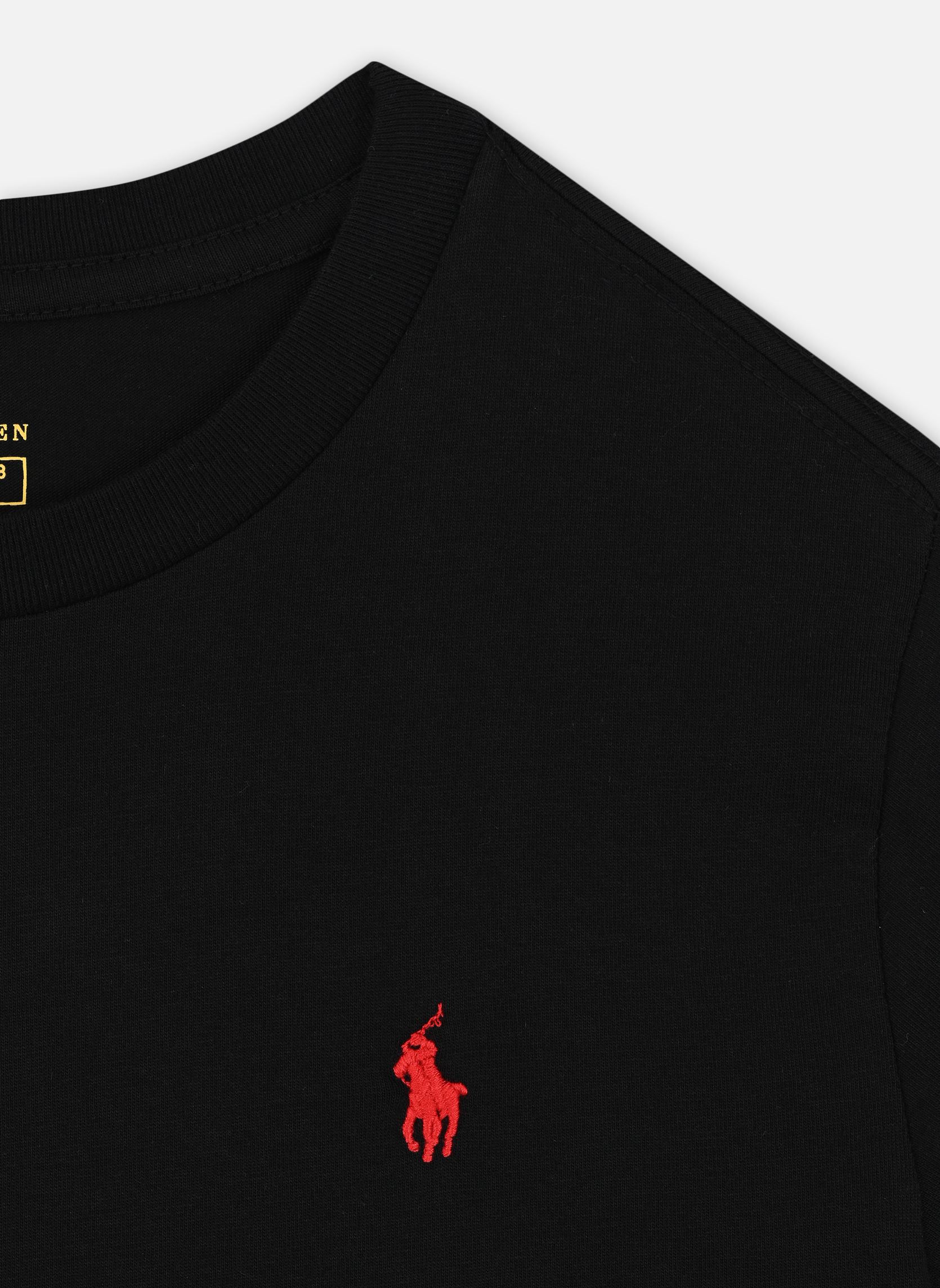 Tee-shirts manches courtes T-Shirt Col Rond Jersey De Coton Kids 83 garçon noir Polo Ralph Lauren Tee-shirts manches courtes T-Shirt Col Rond Jersey De Coton Kids 83 garçon noir RL BLACK