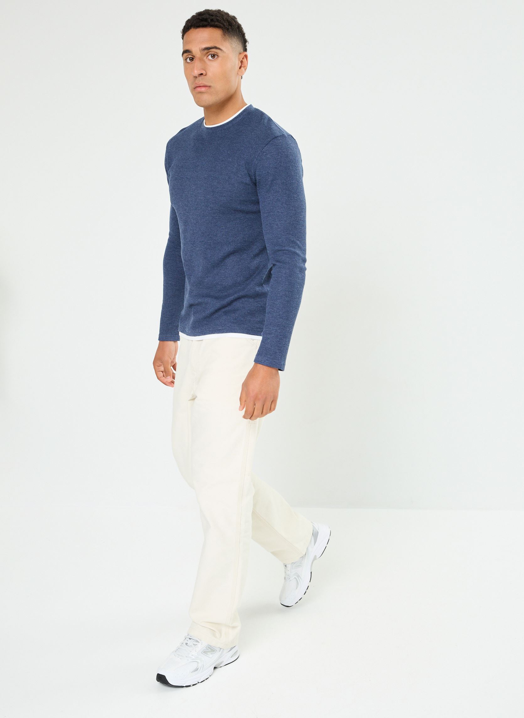 Tee-shirts manches longues THEOLONG homme bleu MADE BY Tee-shirts manches longues THEOLONG homme bleu BLACK IRIS