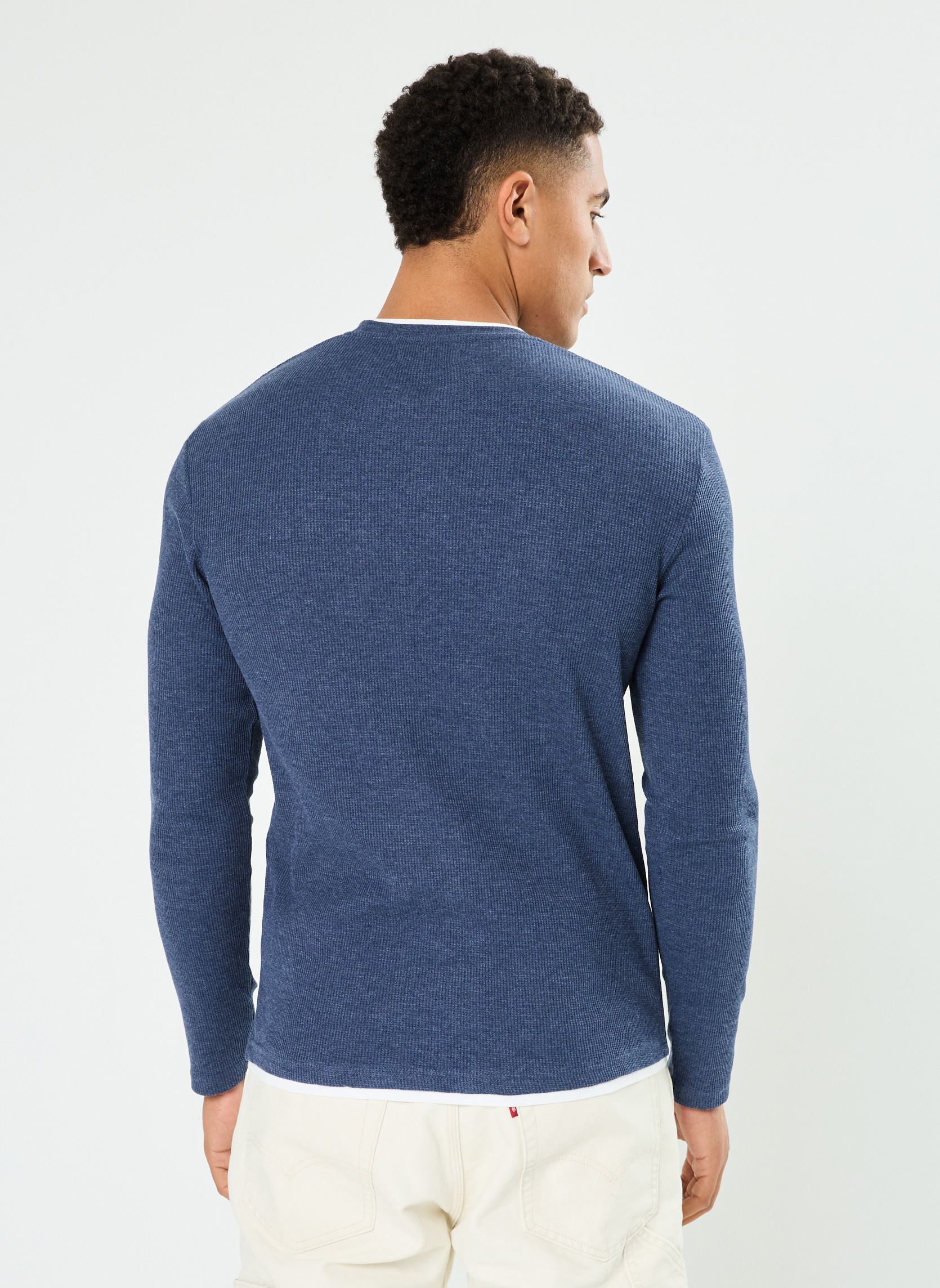Tee-shirts manches longues THEOLONG homme bleu MADE BY Tee-shirts manches longues THEOLONG homme bleu BLACK IRIS