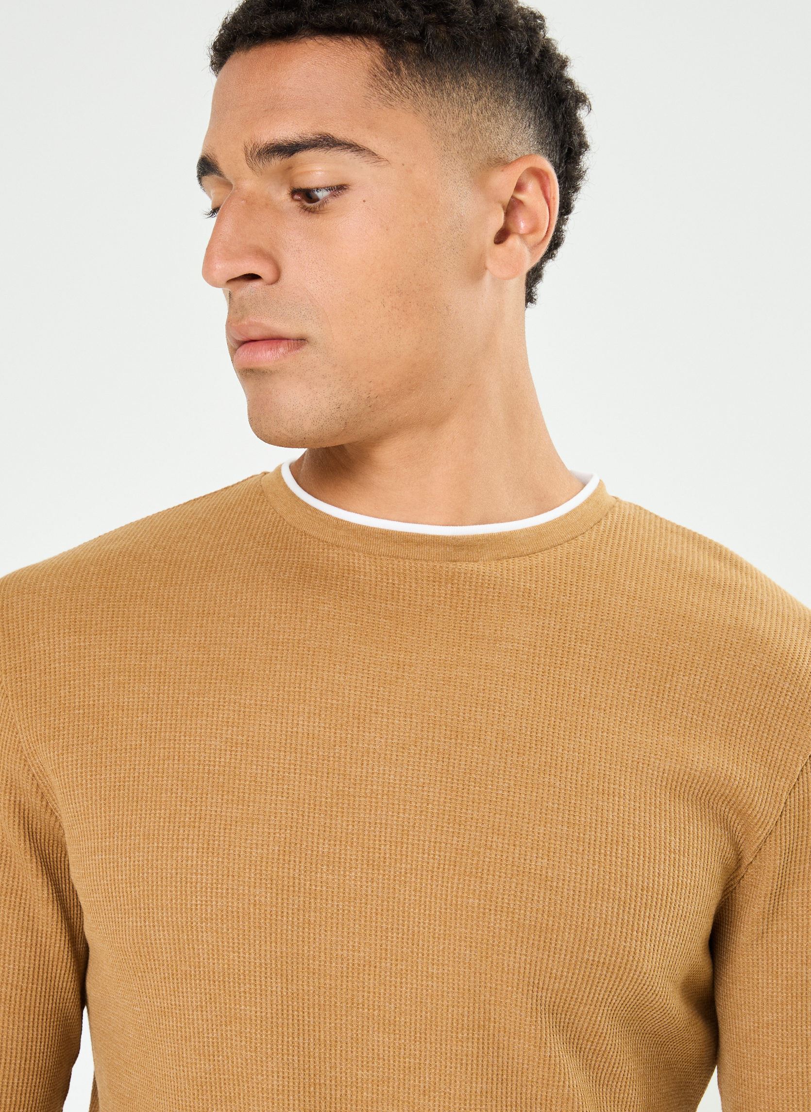 Langarm-T-Shirts THEOLONG herren braun MADE BY Langarm-T-Shirts THEOLONG herren braun Rubber