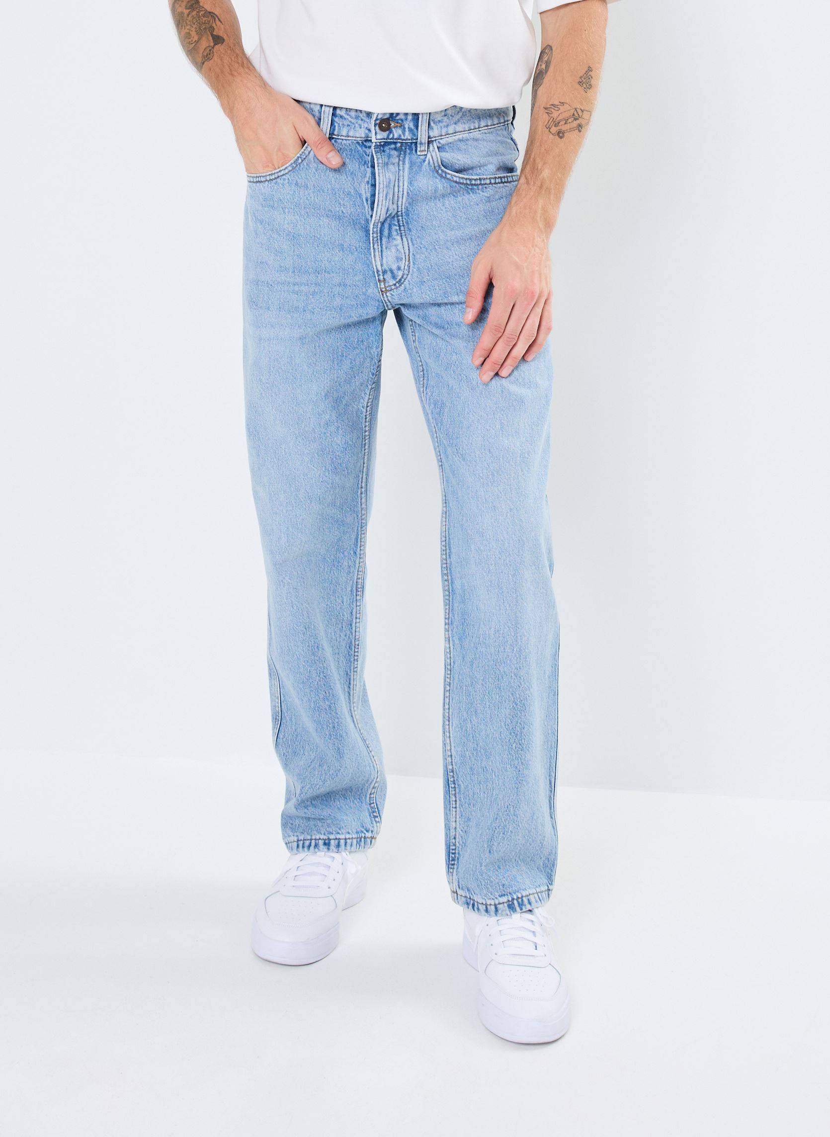 Jeans droit PARAGUAY homme bleu Marvin&Co Jeans droit PARAGUAY homme bleu DENIM BLEACH