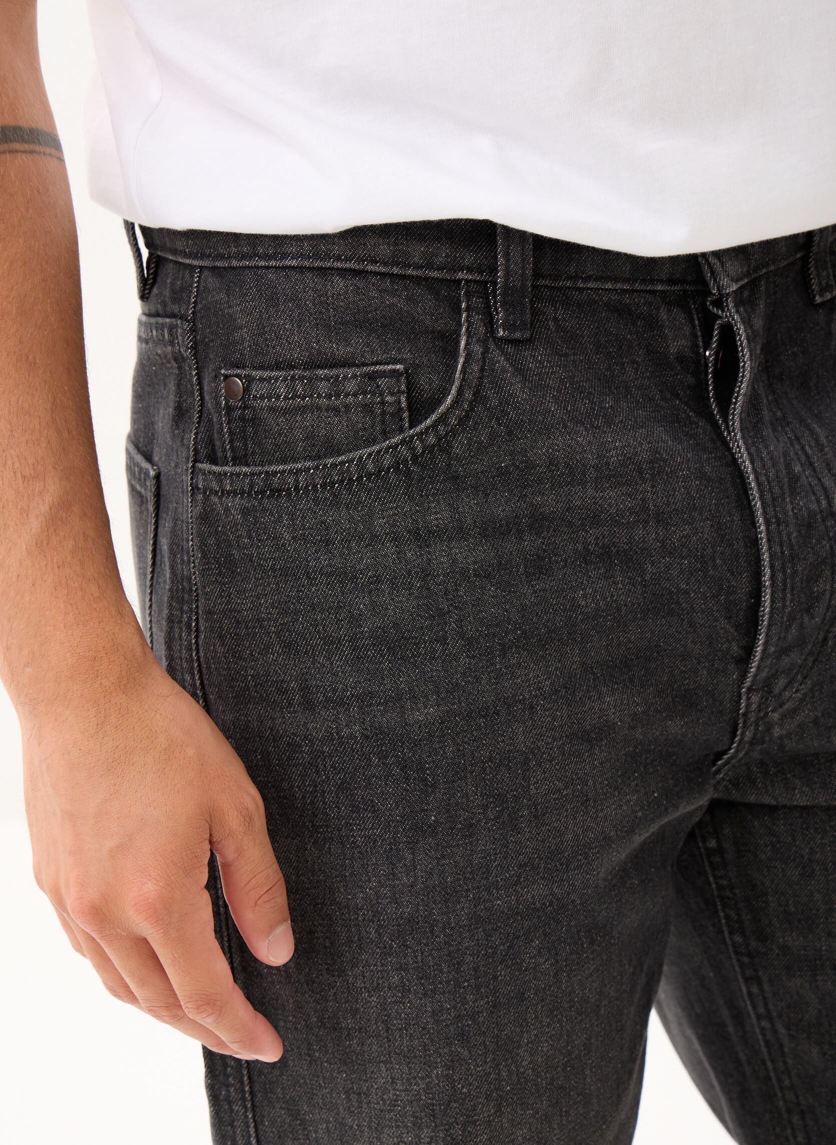 Rechte jeans / Straight Leg Jeans PARAGUAY heren zwart Marvin&Co Rechte jeans / Straight Leg Jeans PARAGUAY heren zwart DENIM SNOW BLACK