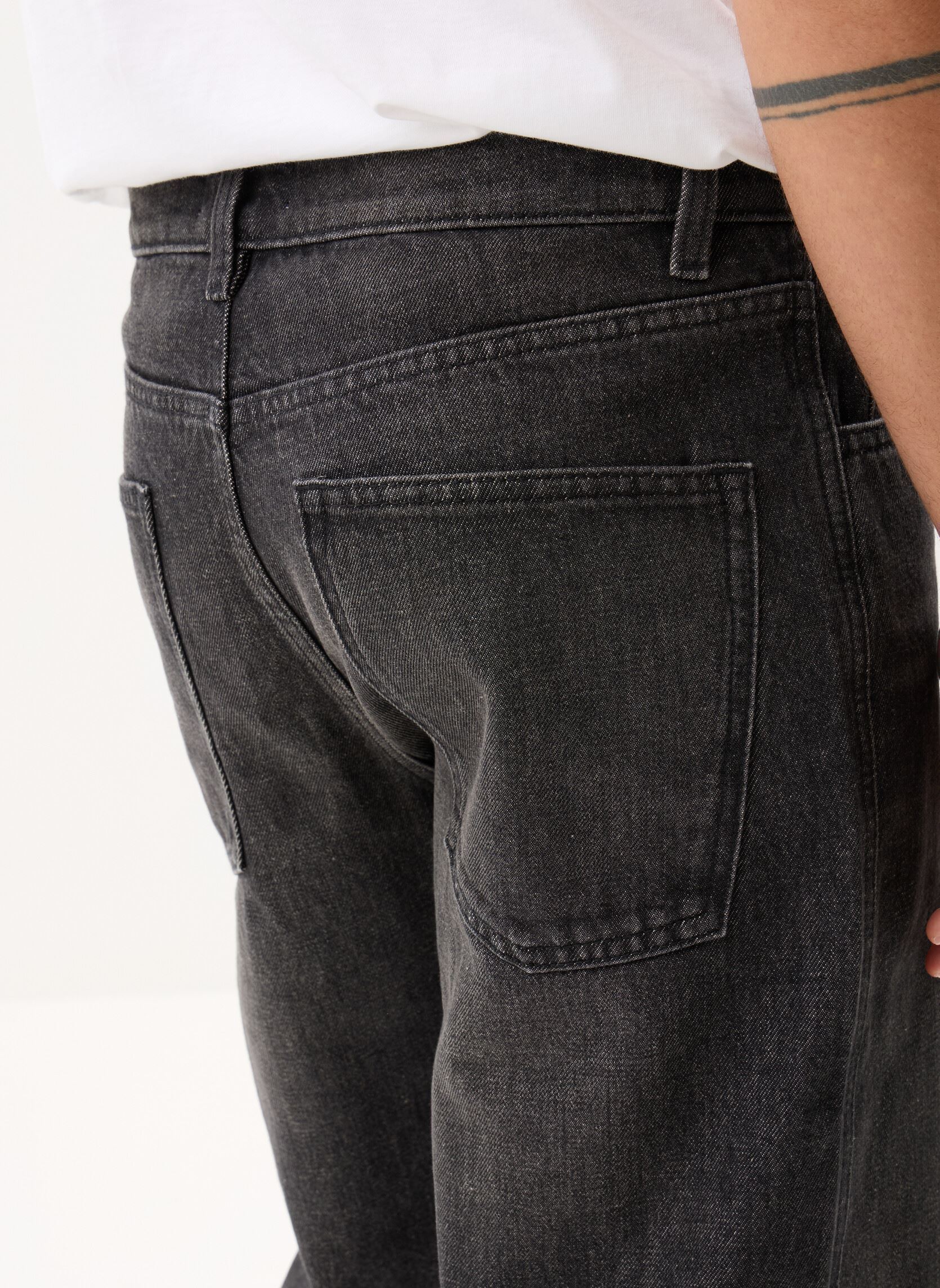Rechte jeans / Straight Leg Jeans PARAGUAY heren zwart Marvin&Co Rechte jeans / Straight Leg Jeans PARAGUAY heren zwart DENIM SNOW BLACK