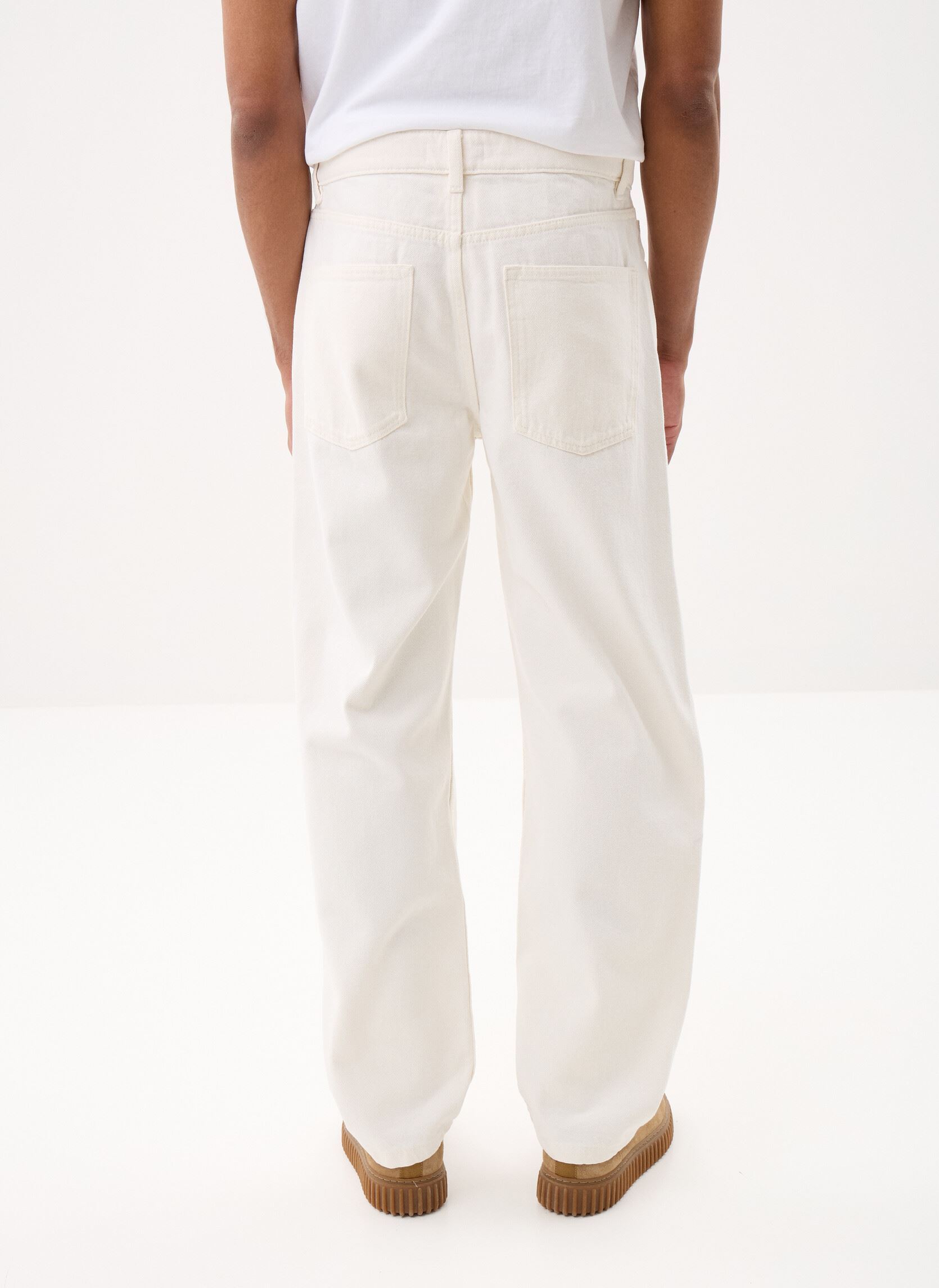 Rechte jeans / Straight Leg Jeans PARAGUAY heren wit Marvin&Co Rechte jeans / Straight Leg Jeans PARAGUAY heren wit DENIM OFF WHITE